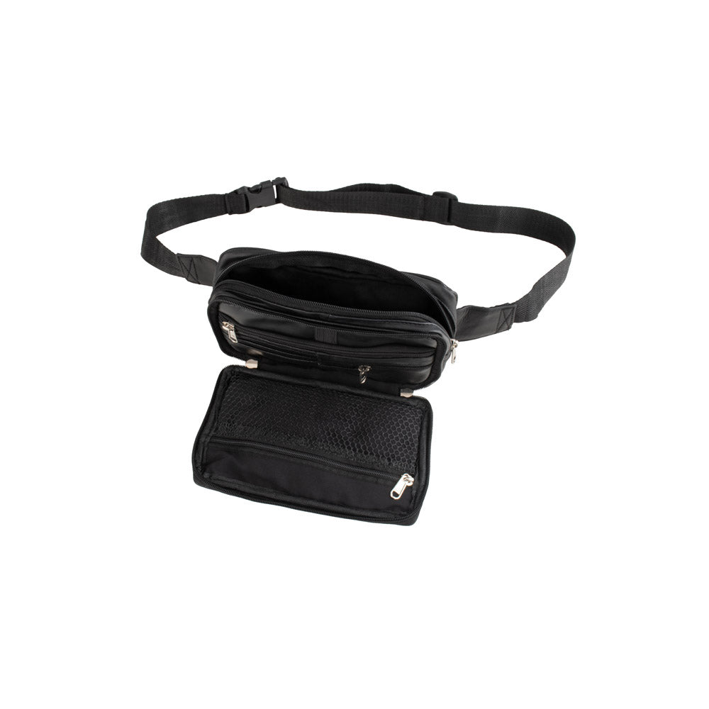 BB 299 Black Belt Bum Bag - Stylish & Adjustable Waist Pack for Travel, Hiking, and Everyday Use