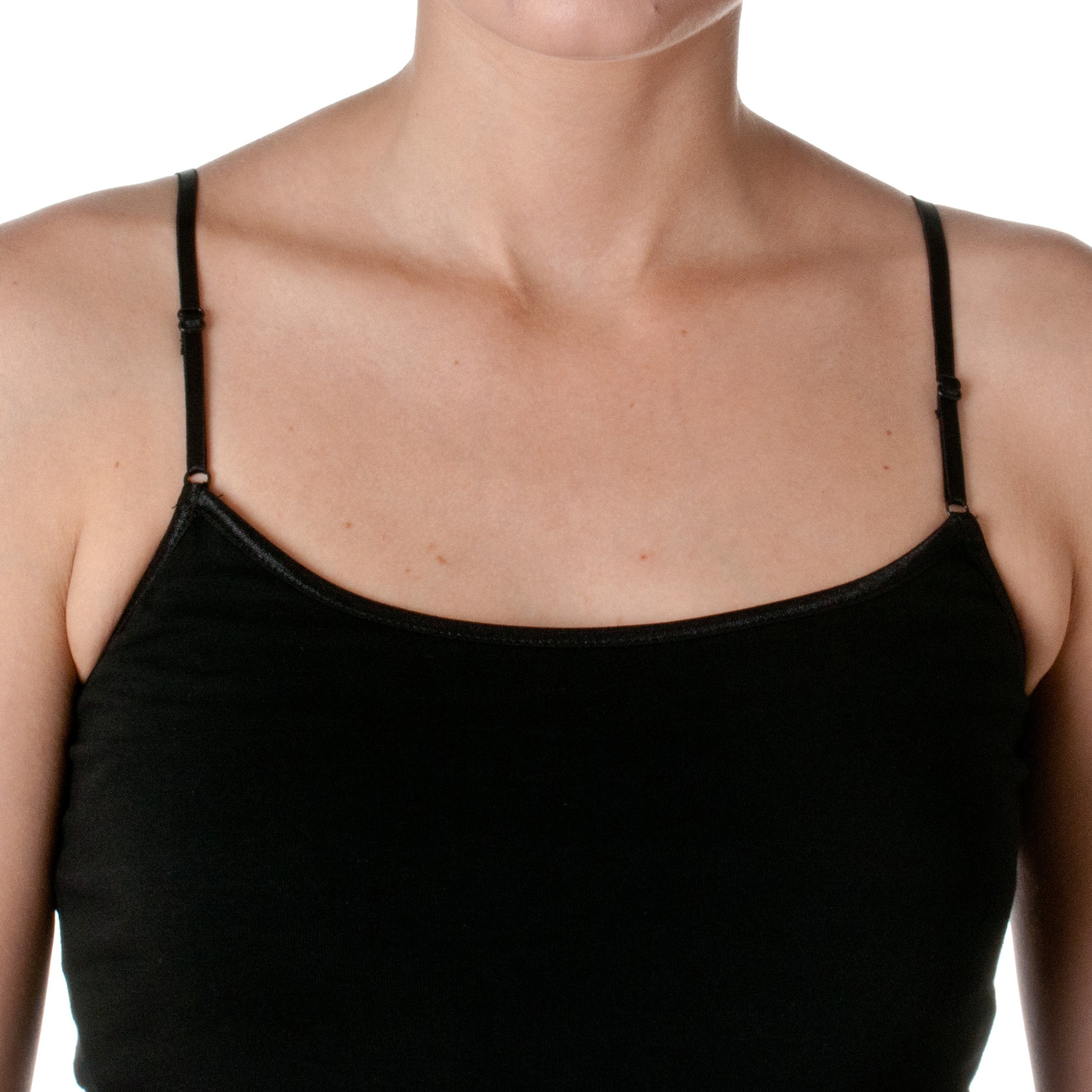 Women's Cami Camisole with Built-in Shelf Bra & Adjustable Spaghetti Straps - Comfortable Stretchy Tank Top for Layering, Sleepwear or Casual Outfits