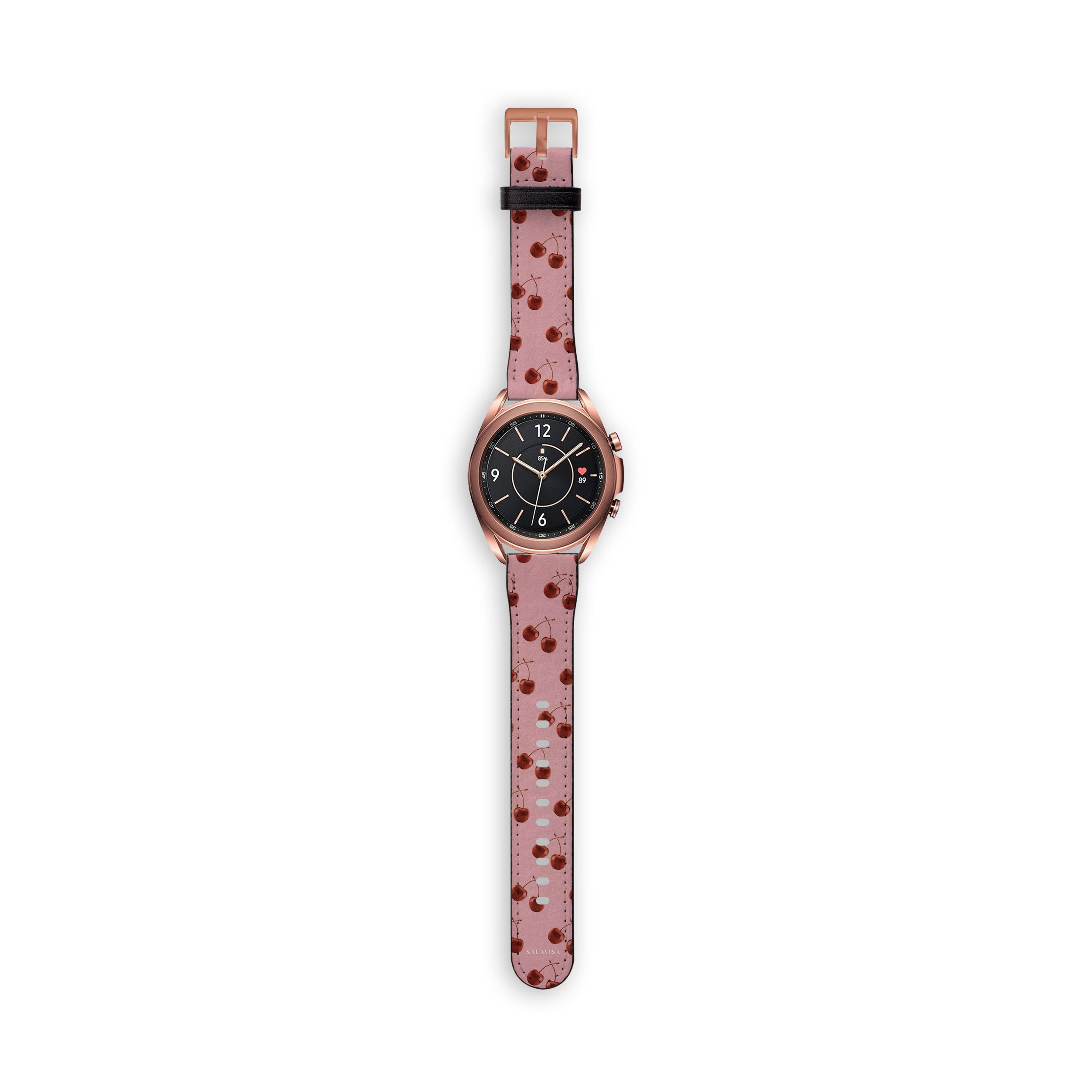 Premium Cherry Red Galaxy Watch Band - Stylish & Durable Replacement Strap for Samsung Galaxy Watch - Perfect for Workouts, Running & Everyday Wear