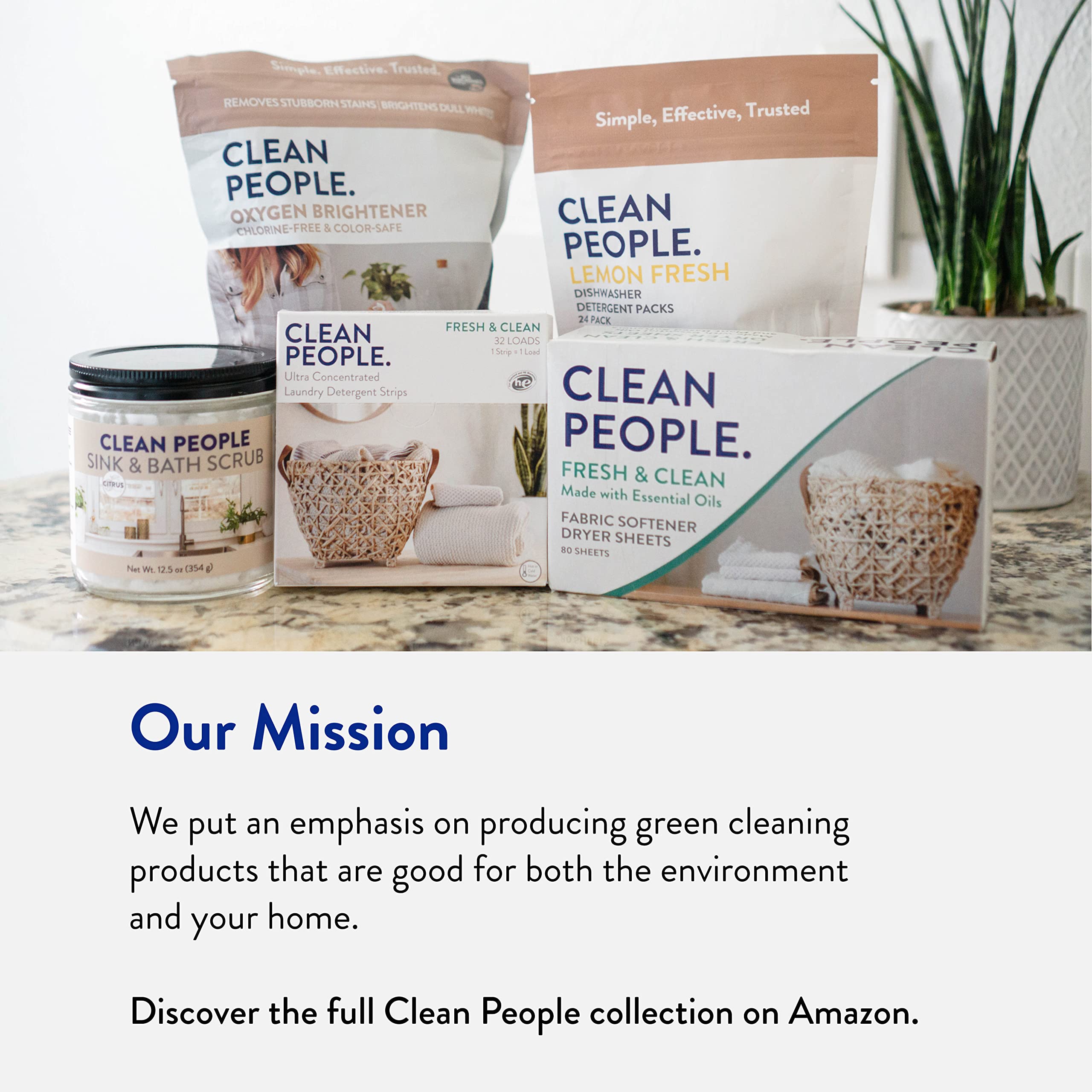 The Clean People Oxygen Brightener Stain Remover | Bleach-Free Laundry Whitener for Whites & Colors | Plant-Based, Eco-Friendly Formula | 41 oz | Perfect for Removing Tough Stains from Clothes, Linens & Fabrics