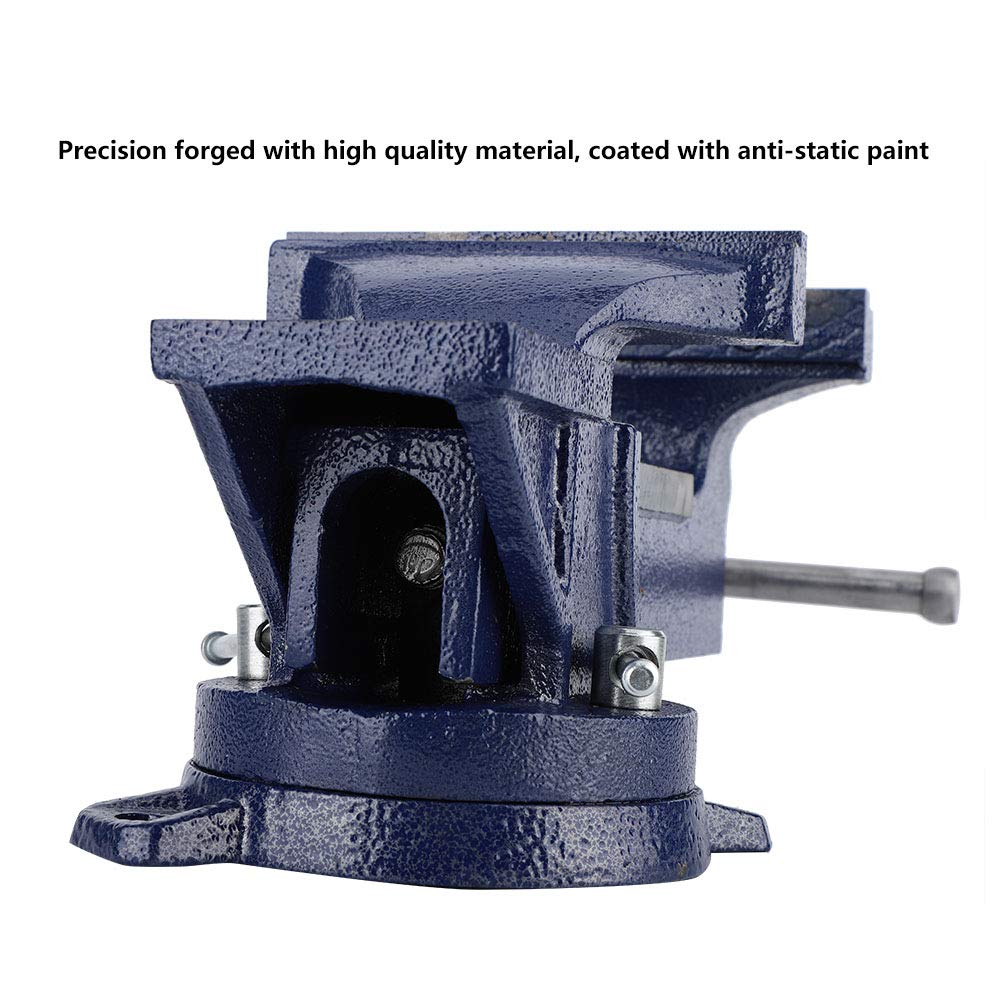 Heavy Duty Cast Iron Bench Vise - High Hardness Metalworking & Woodworking Clamp for DIY Projects, Home Workshop, and Garage Repairs
