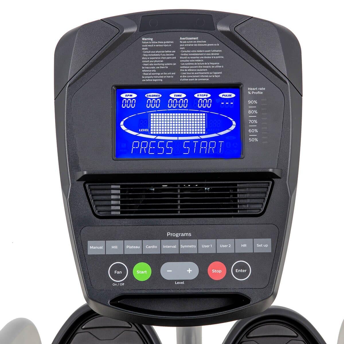 Spirit Fitness MS300 Recumbent Stepper - Low Impact Exercise Bike for Home Workout, Seniors & Physical Therapy | Compact Cardio Machine for Small Spaces & Rehab