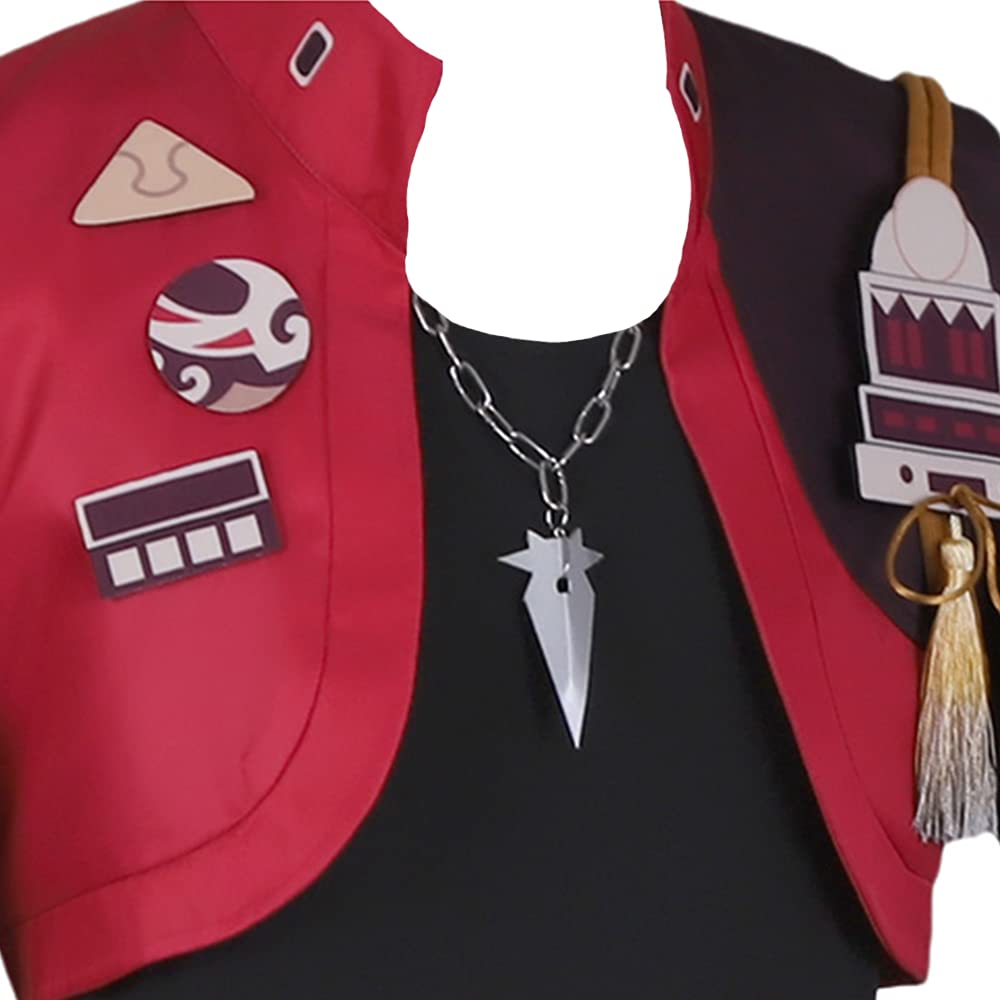 Genshin Impact Thoma Cosplay Costume Full Set - Anime Character Outfit for Halloween, Conventions & Cosplay Events