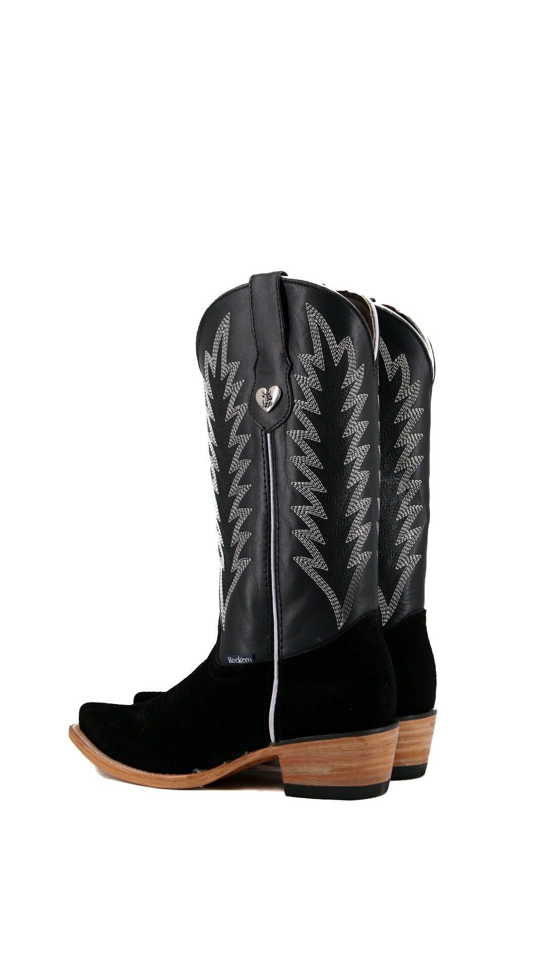 Sierra Roughout Snip Toe Cowgirl Boots for Women - Western Style Leather Riding Boots with Comfortable Fit - Perfect for Country Dancing, Rodeo, and Outdoor Adventures