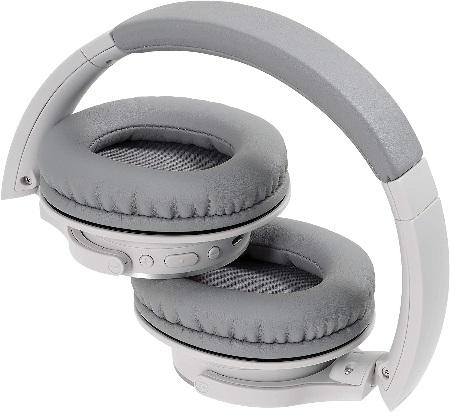 Audio Technica ATH-SR30BT Wireless Bluetooth Headphones - 40mm Drivers, 70-Hour Battery Life (Renewed Like New, Natural Gray) - Perfect for Commuting, Gaming & Music Listening
