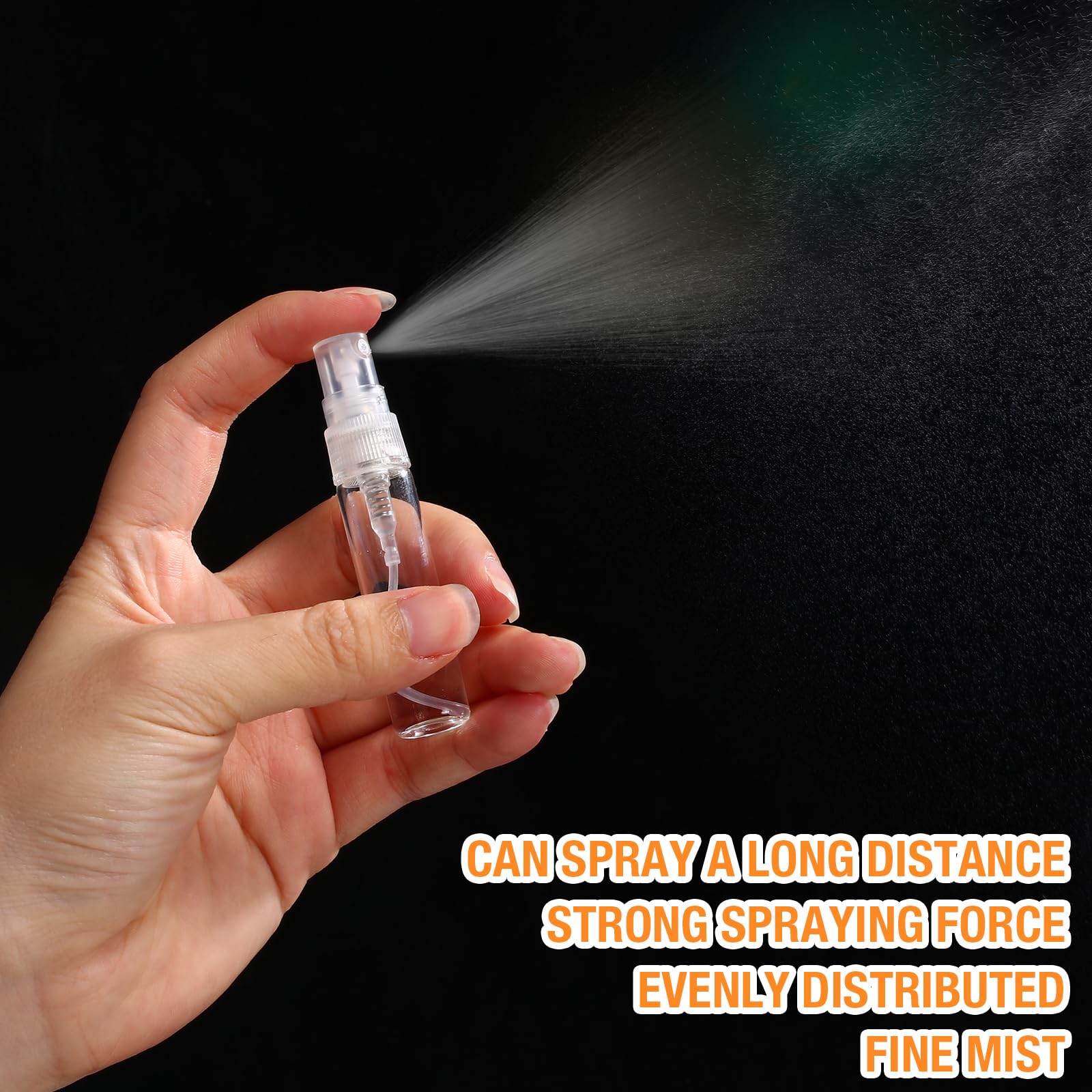 Tanlade 300 Pcs 5ml Mini Refillable Glass Perfume Bottles - Clear Travel Spray Atomizer for Fragrance, Essential Oils & Scent Samples - Perfect for DIY Perfume Making, Travel Toiletries & Gift Packaging