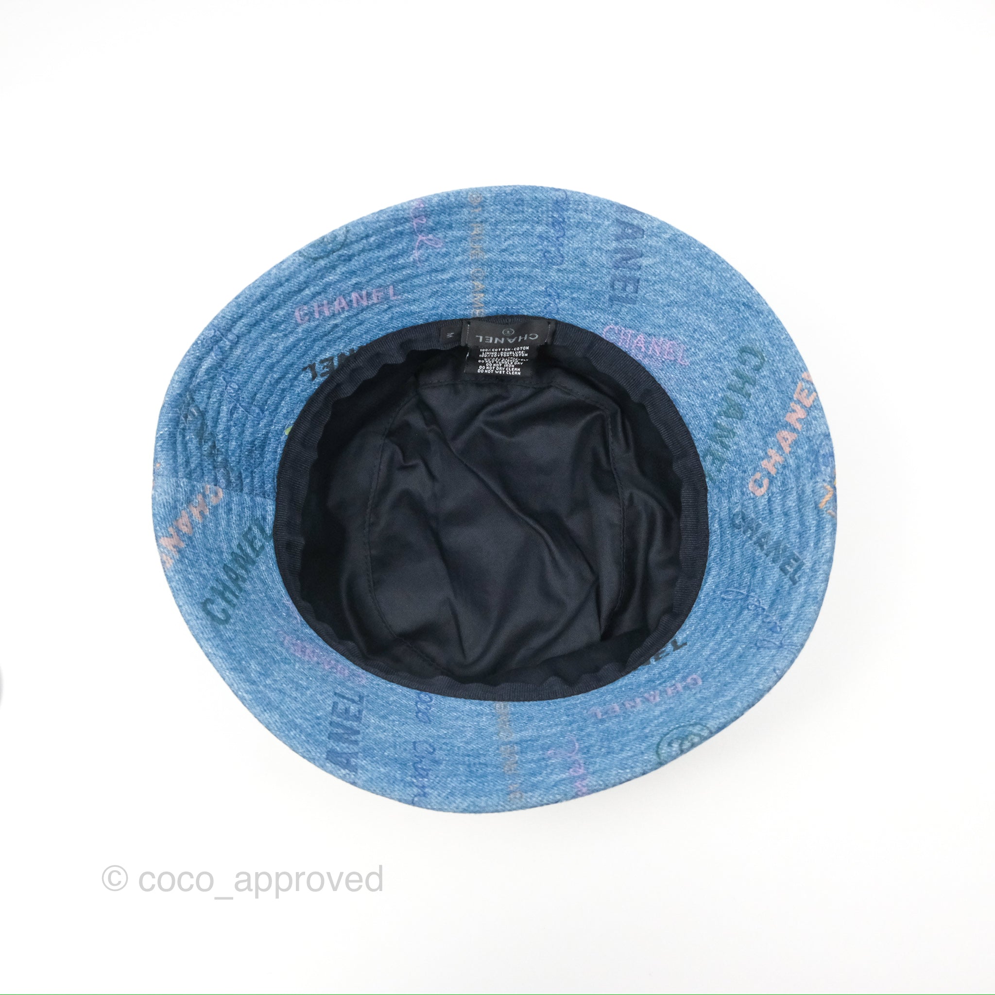 Chanel CC Logo Denim Bucket Hat 22S Collection - Fashionable Summer Accessory for Women | Beach, Travel & Street Style Outfit