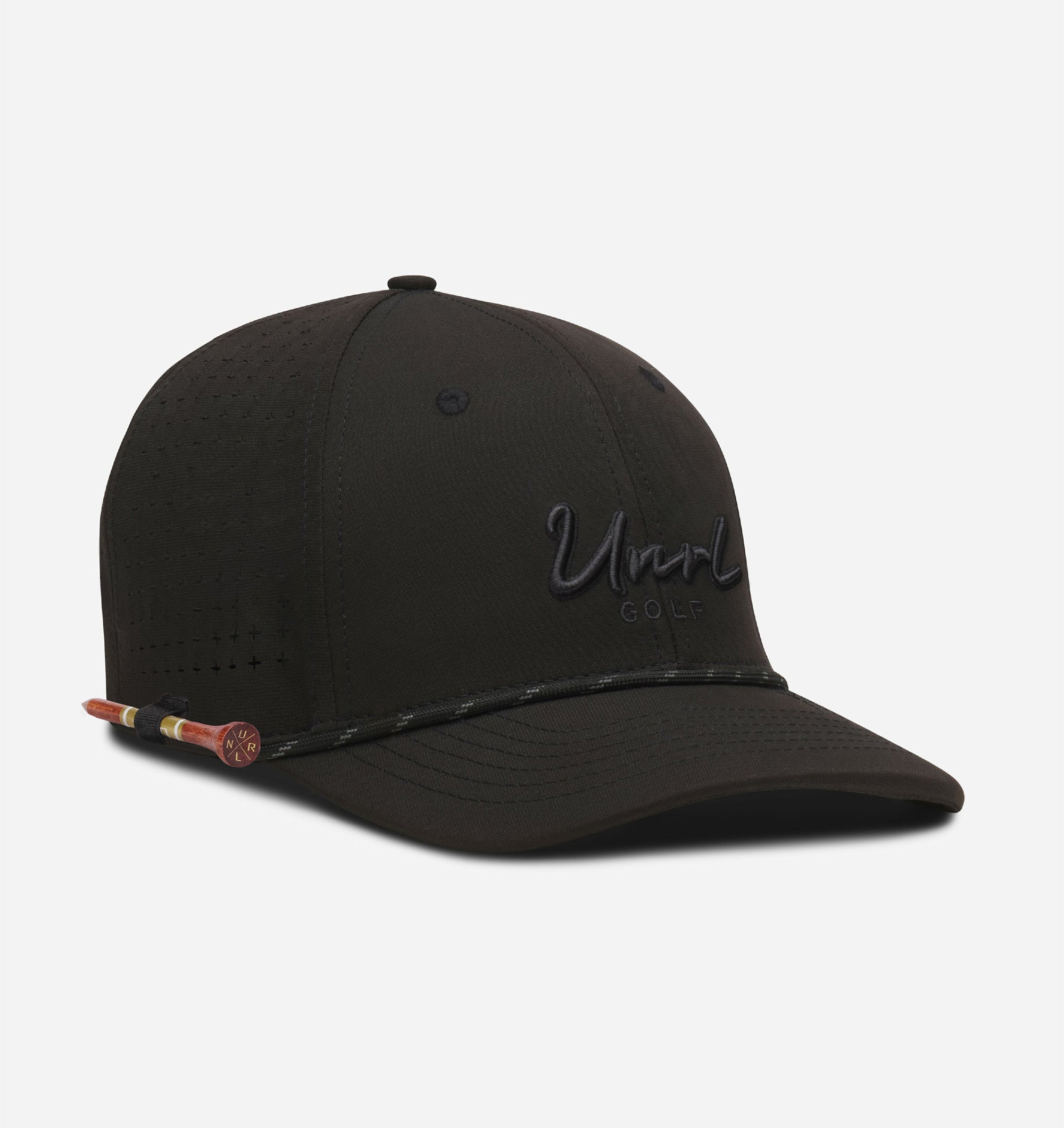 UNRL Golf Script Rope Snapback Hat - Adjustable Mid Pro Baseball Cap for Men & Women - Perfect for Golf, Casual Wear & Outdoor Activities