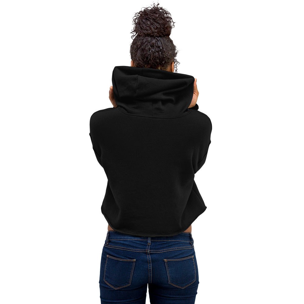 Sober Mornings Happy Days Premium Crop Hoodie - Comfortable Oversized Pullover for Women | Perfect for Casual Wear, Gym, and Relaxing at Home