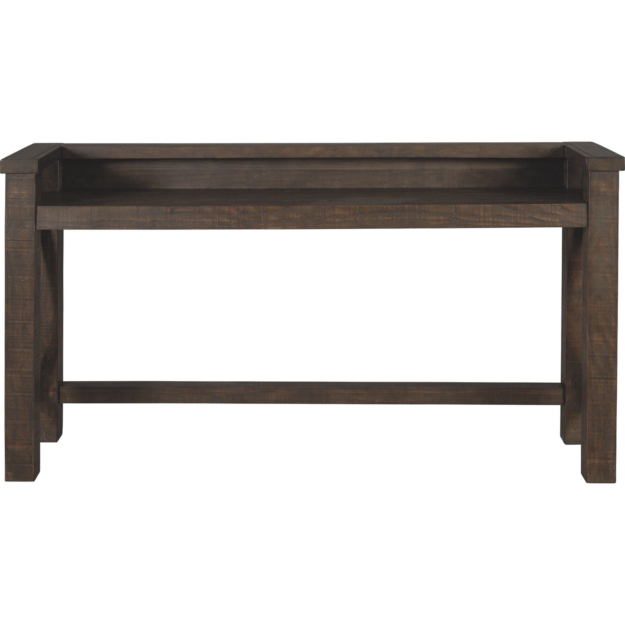Handcrafted Dark Brown Wooden Bar Counter - D49865 - Perfect for Home Bars, Restaurants & Entertaining Spaces