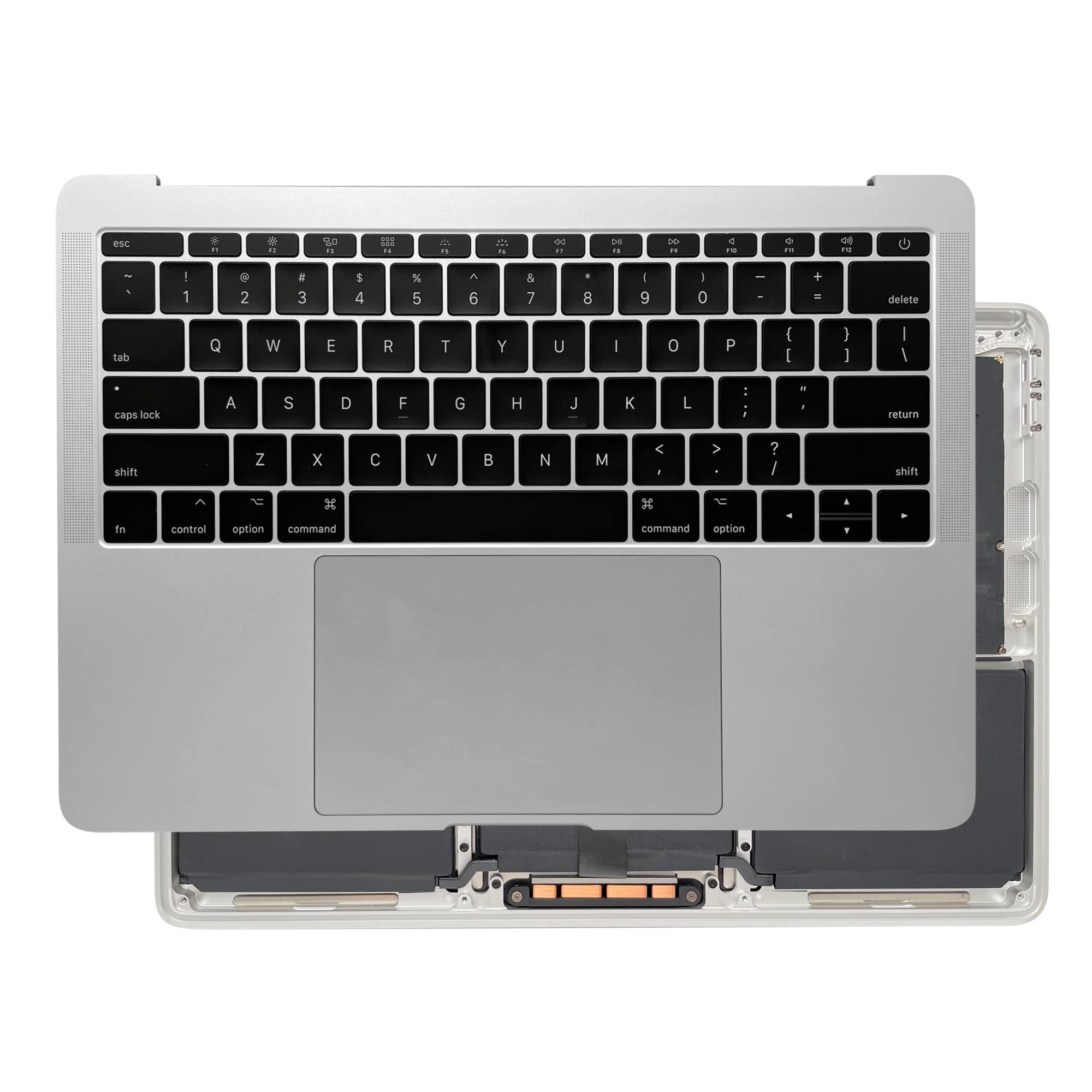 Premium Silver & Grey Full Top Case with Keyboard for MacBook Pro Retina 13