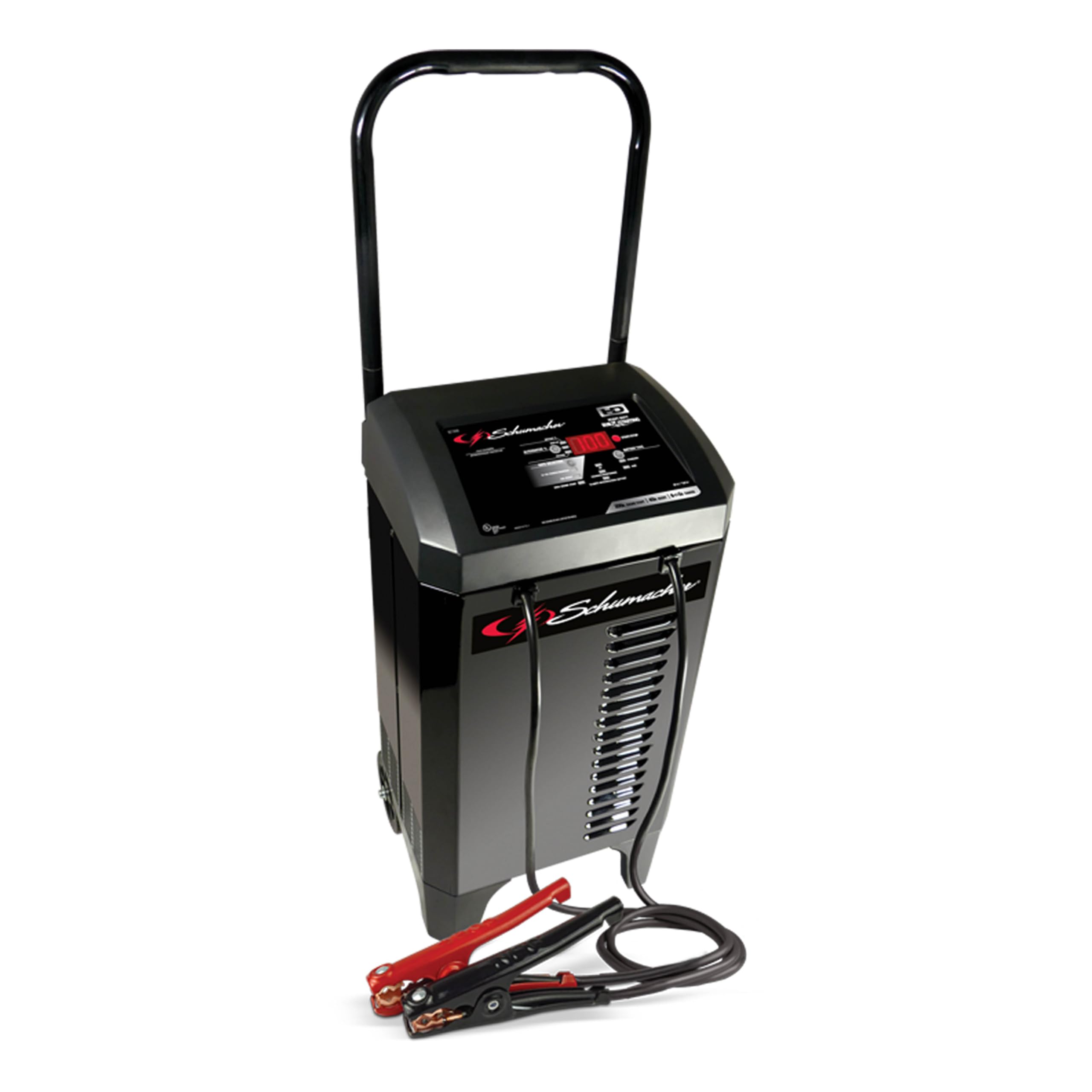 Schumacher SC1309 6/12V 200A Fully Automatic Battery Charger & Engine Starter - 40A Boost, Multi-Stage Charging & Alternator Tester - Perfect for Cars, Trucks, SUVs & Marine Batteries - Emergency Jump Start & Winter Maintenance
