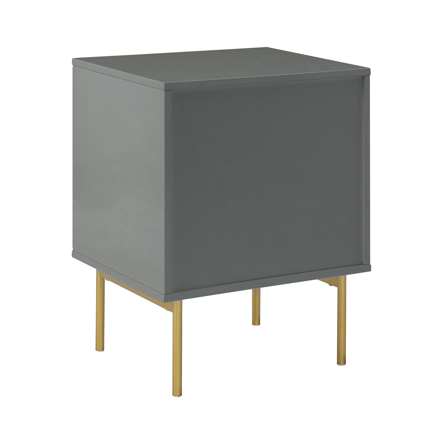 Modern Nightstand with Two Drawers - Nahuel Bedside Table with Optional Styles for Bedroom, Living Room & Guest Room - Sturdy Wooden End Table with Storage for Home Decor