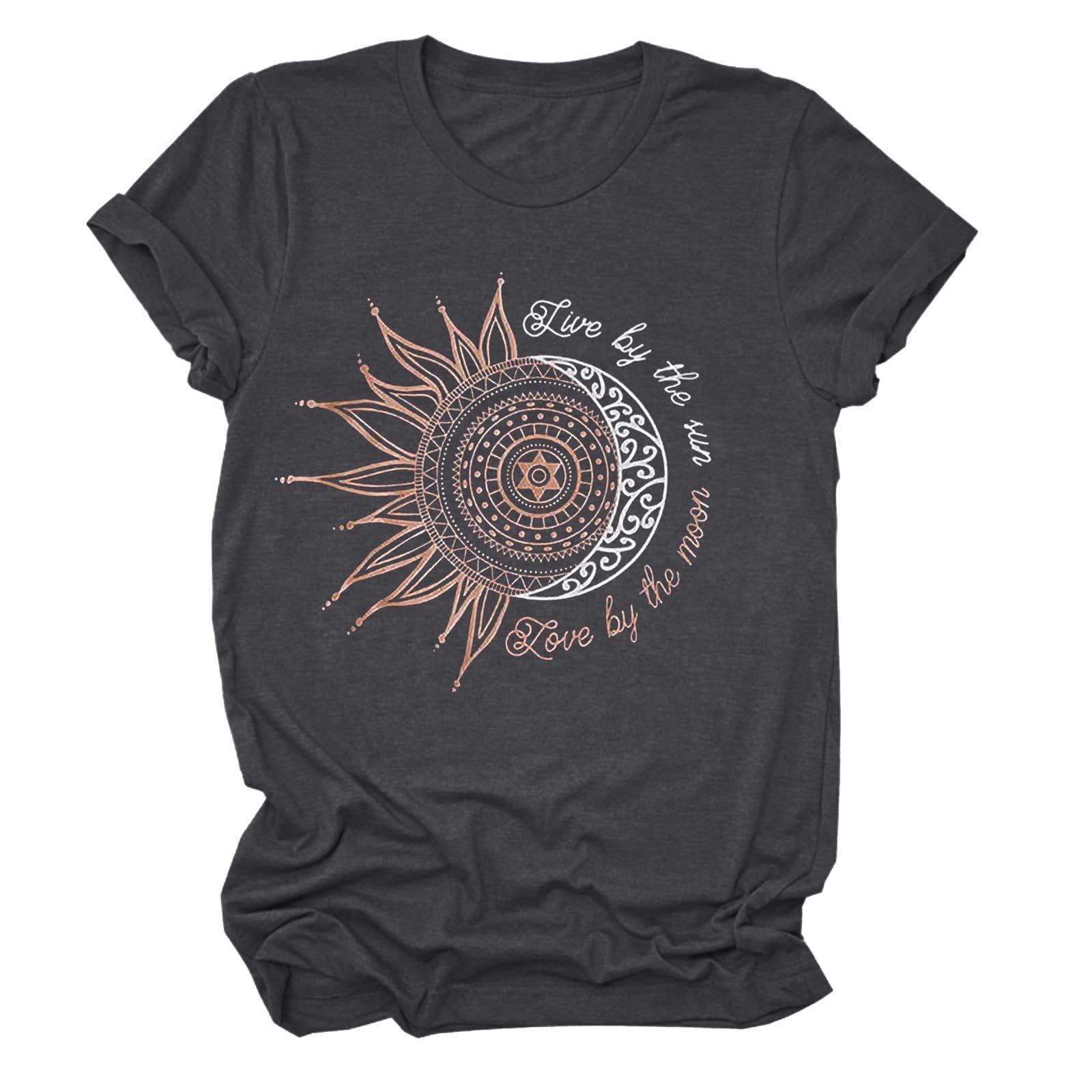 Women's Summer Tops - Short Sleeve Crewneck Blouse & Basic Floral T-Shirts | Casual Sun Tees for Beach, Vacation & Everyday Wear