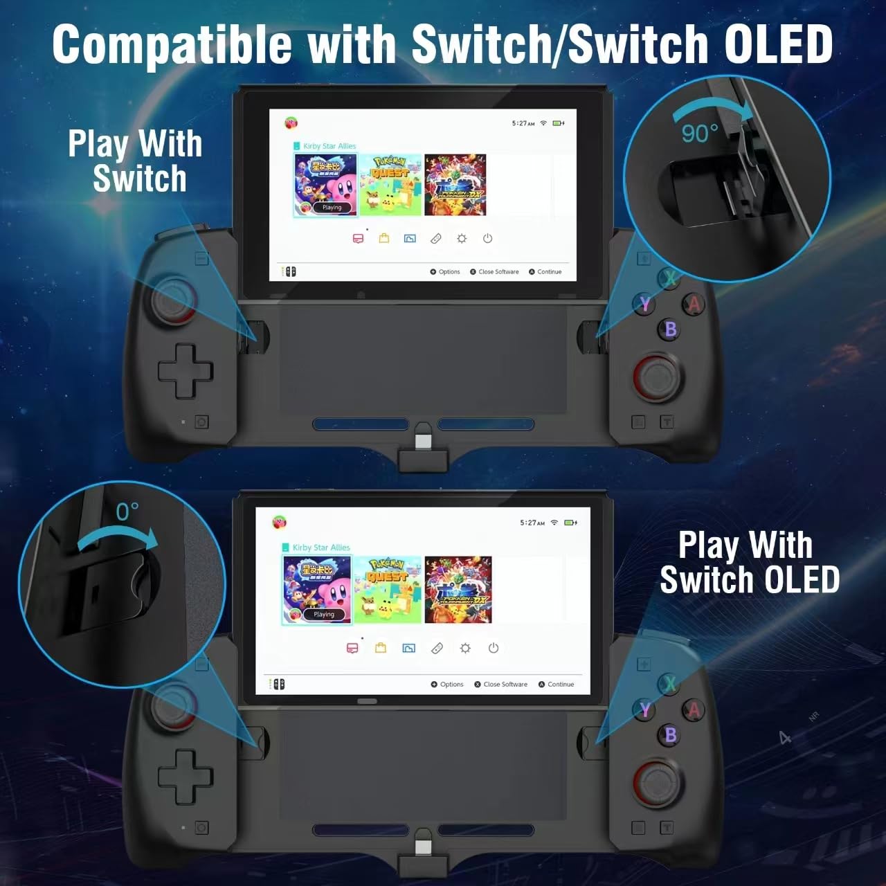 Original Title: Switch Controller for Switch/OLED Controller One-Piece Joypad with Adjustable TURBO Ergonomic Full Size Handheld Mode Grip with Dual Vibration 6-Axis Motion Control/USB   Optimized Title: **Nintendo Switch & OLED Pro Controller - Adjustable Turbo, Ergonomic Grip, Dual Vibration & 6-Axis Motion Control - USB Gaming Joypad for Handheld & TV Mode (Perfect for Mario Kart, Smash Bros & Multiplayer Gaming)**