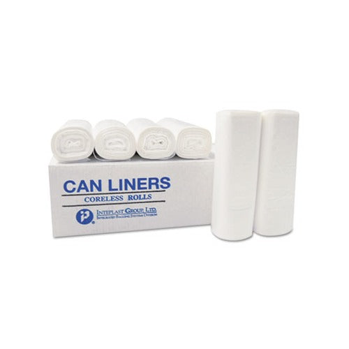 Premium High-Density Clear Can Liners Rolls - Heavy-Duty Trash Bags for Kitchen, Office & Commercial Use