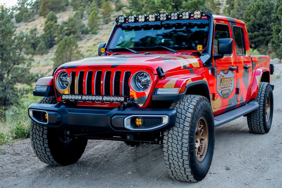 2024 Jeep JT Gladiator XL Linkable Roof Bar Kit - Heavy Duty Aluminum Roof Rack Cross Bars for Adventure & Cargo (Fits 2020-2024 Models) - Perfect for Camping, Road Trips & Outdoor Gear Transport