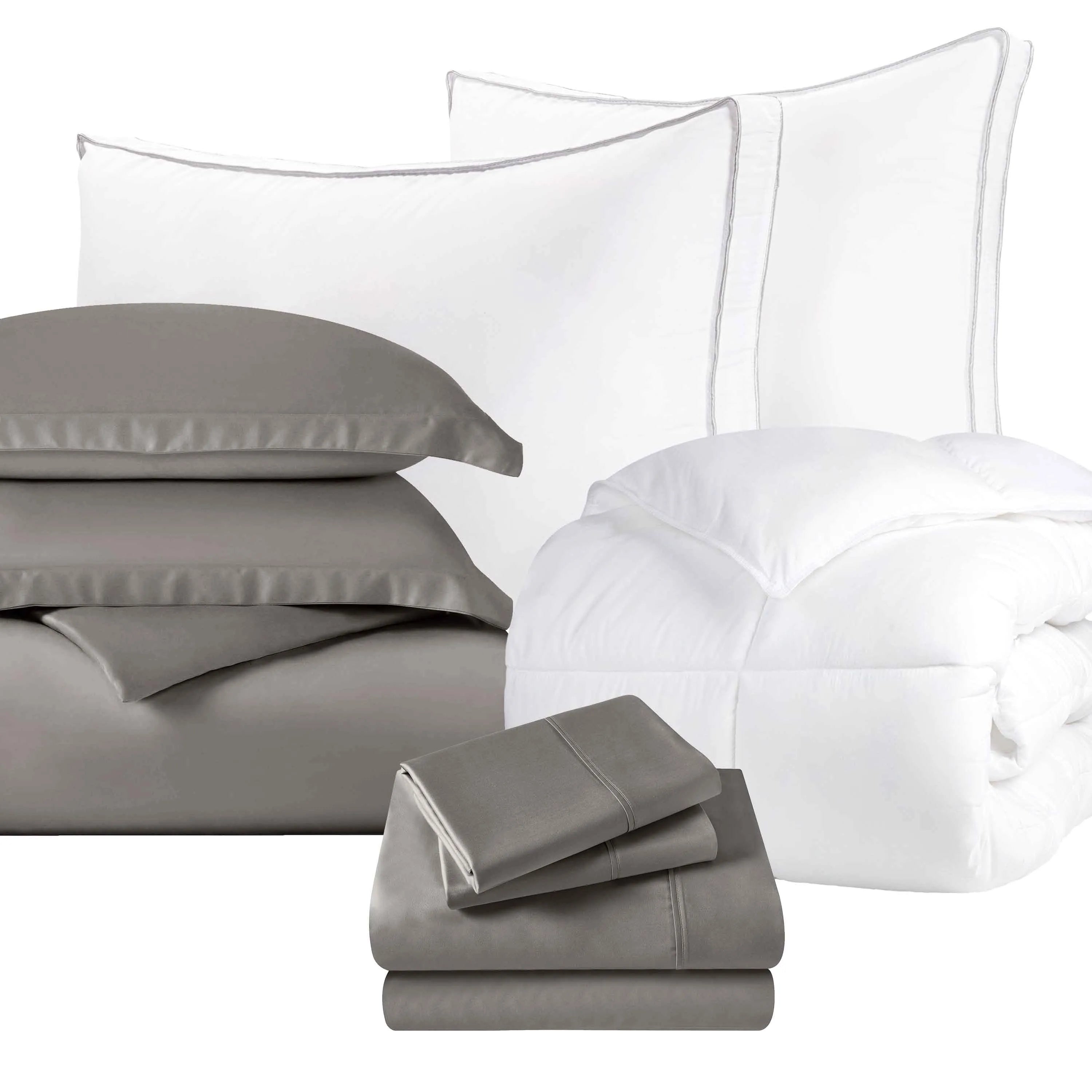 11-Piece Luxury Bedding Set - Ultra Soft Comforter, Sheet & Pillowcase Bundle for Queen/King Bed - Perfect for Master Bedroom, Guest Room & Dormitory Comfort