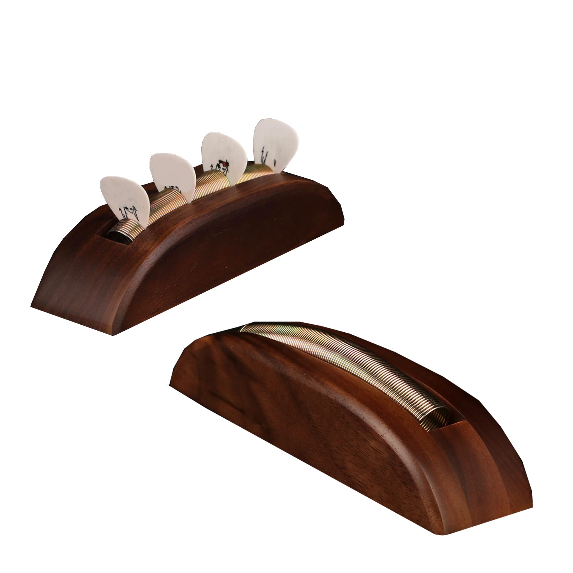 Premium Wooden Guitar Pick Holder - Display & Organize All Types of Guitar Picks - Perfect for Musicians, Collectors & Guitar Enthusiasts - Ideal for Home Studios, Music Rooms & Stage Performances