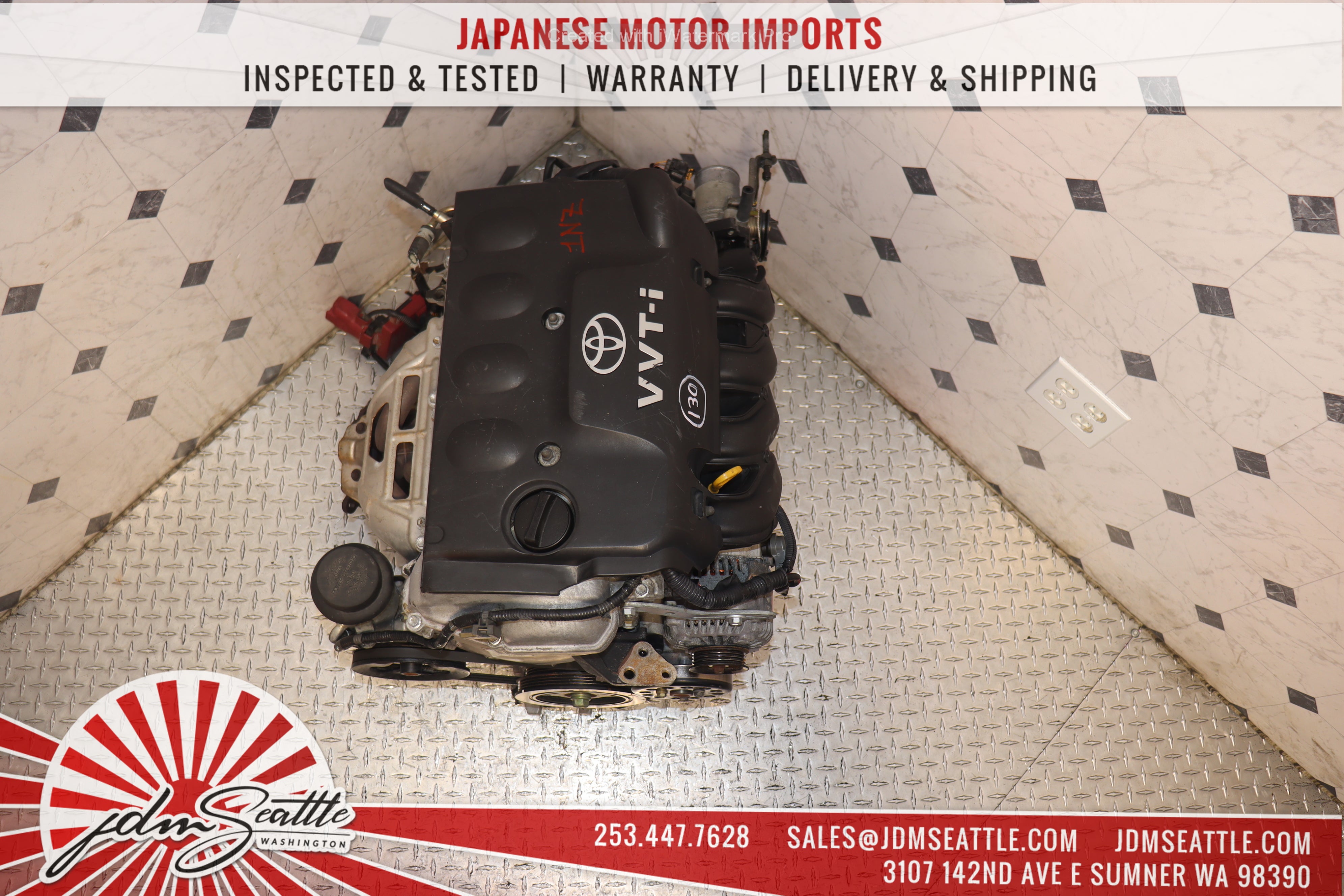 JDM 1NZ-FE 1.5L VVTI 4-Cylinder Engine for 2004-2006 Scion xB/xA, 2000-2005 Toyota Echo, 2005-2019 Yaris - High Performance Replacement Engine for Smooth Driving & Daily Commute