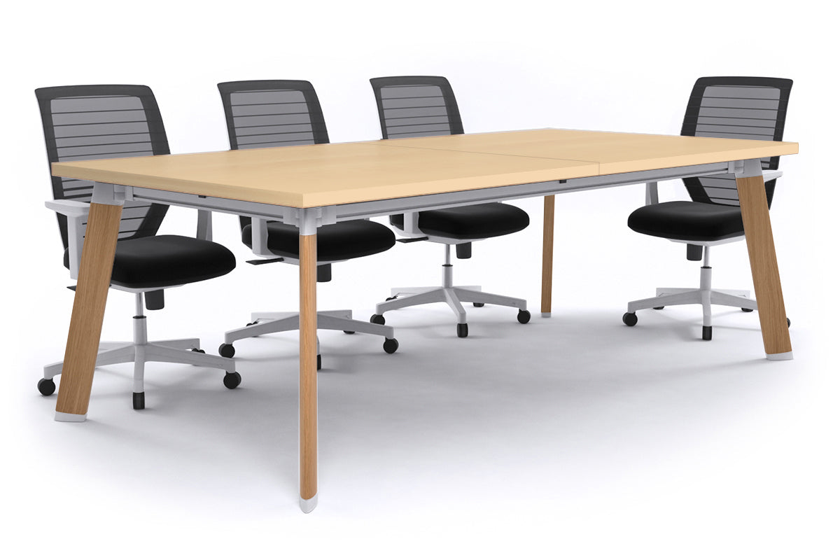 Adjustable Switch Meeting Room Table 2400L x 1200W - Modern Conference Table for Office Meetings & Collaborative Workspaces
