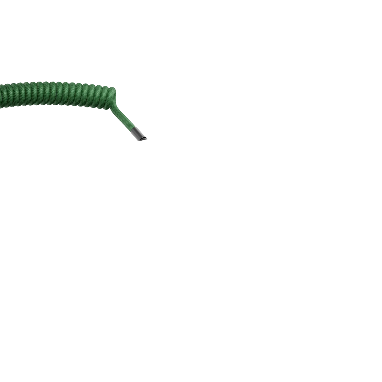 Glorious Coiled Cable - Premium Braided USB Cable in Forest Green - Perfect for Gaming, Office & Travel Accessories