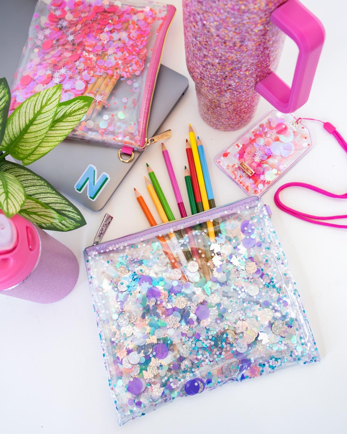 Packed Party Cosmetic Bag | Unicorn Themed Makeup Pouch | Women's Travel Organizer | Perfect for Parties, Travel & Daily Essentials Storage