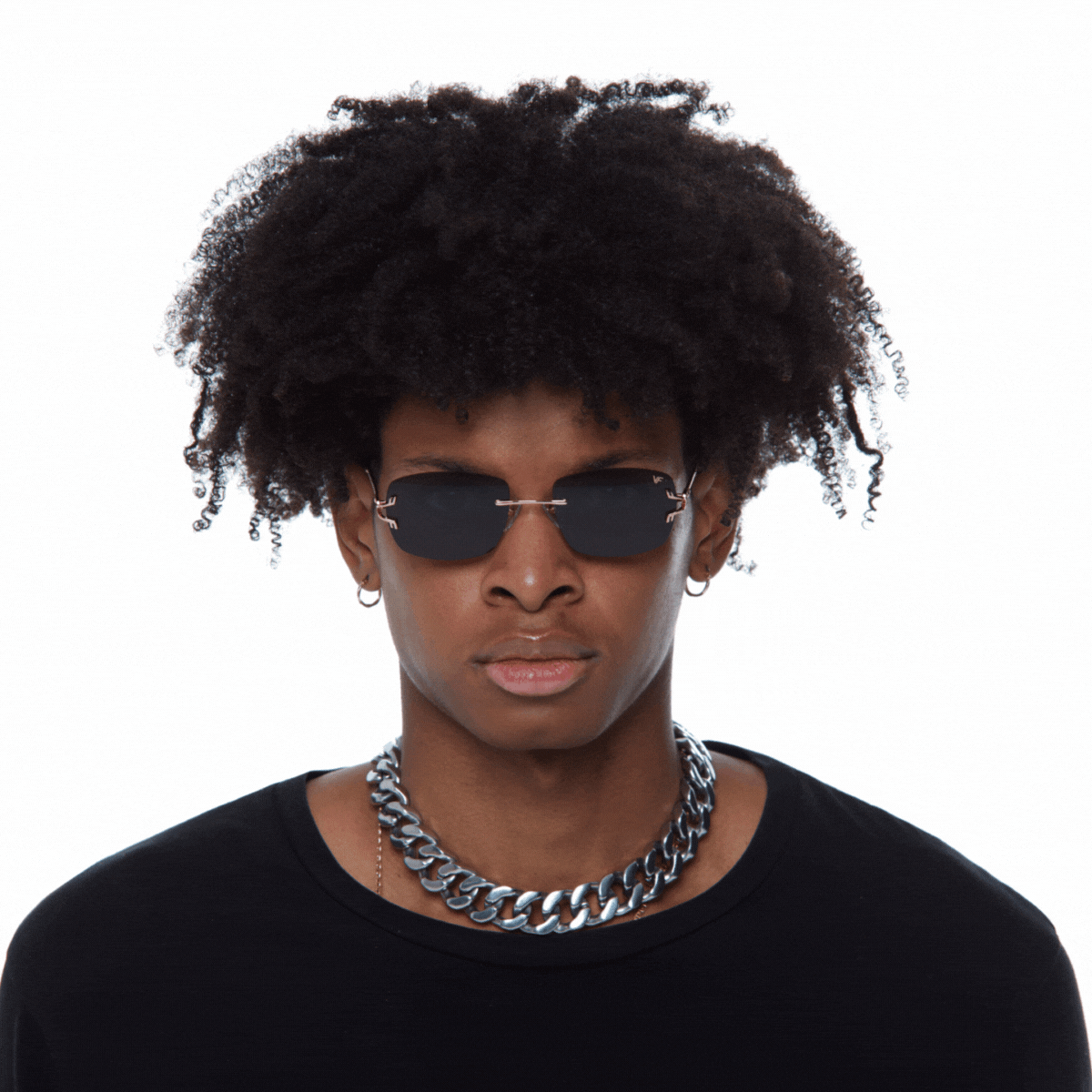 24KT Rose Gold Bal Harbour Rimless Drill Mount - Premium Eyeglass Frame for Fashion & Everyday Wear