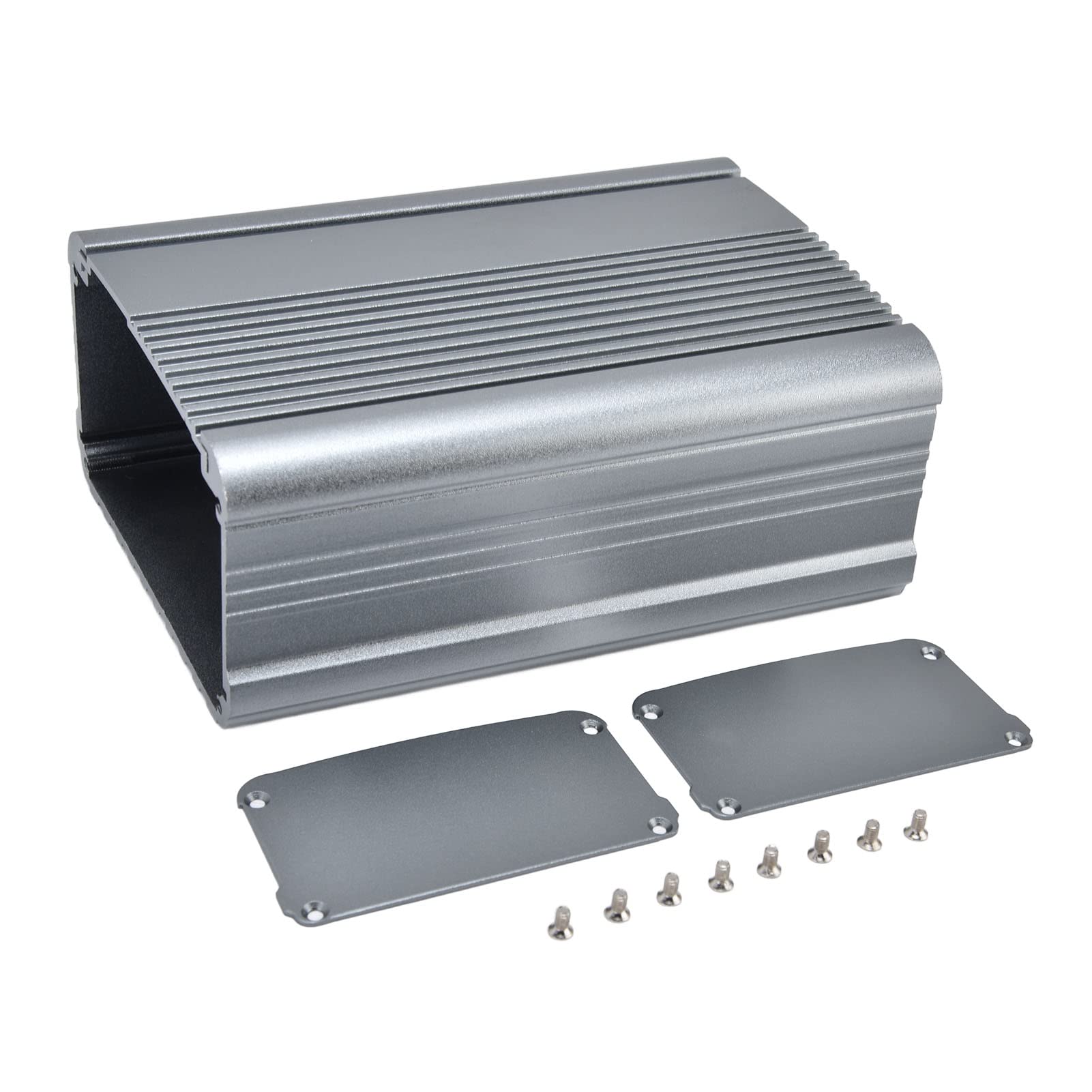 Waterproof Aluminum Electrical Junction Box 55x95x130mm - Grey DIY Project Enclosure for PCB, Instrument & Outdoor Wiring | Ideal for Home Electrical Projects, Solar Panel Installations & Industrial Equipment Protection