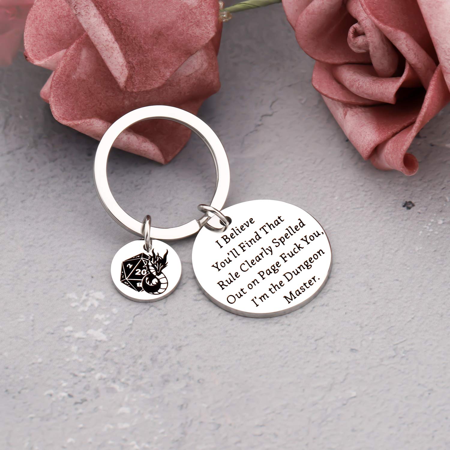 Funny Dragon Keychain for Gamers - Perfect Geek Gift for Game Lovers | Great for Cosplay, Conventions & Gaming Events