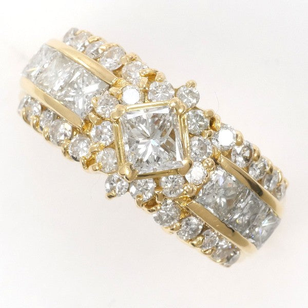 18K Yellow Gold Diamond Ring for Women - Elegant Solitaire Engagement & Wedding Band - Perfect for Proposals, Anniversaries & Special Occasions