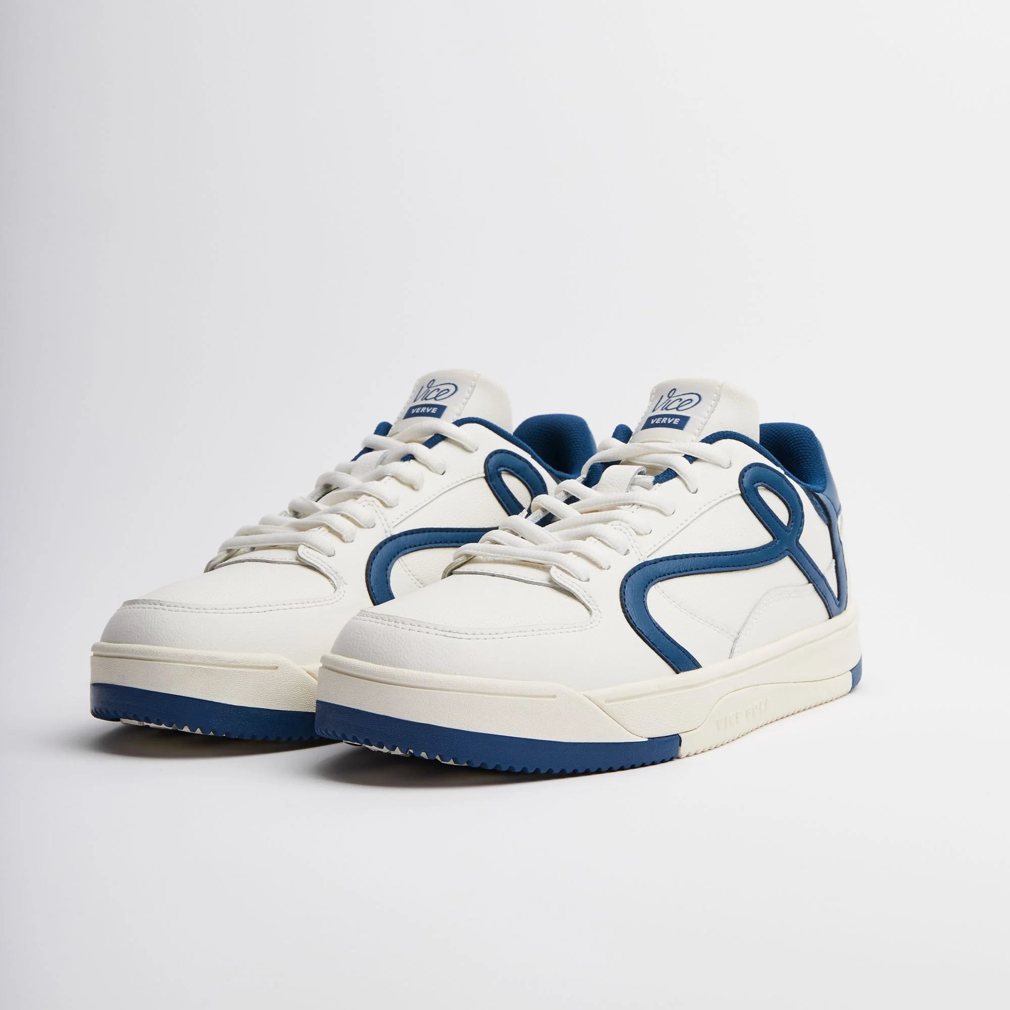 Vice Verve Off White and Blue Sneakers - Stylish Casual Shoes for Men & Women | Perfect for Running, Walking, and Everyday Wear
