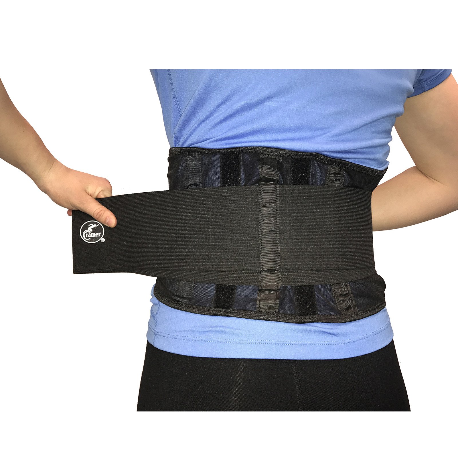 Cramer Double Strap Back Support Belt - Abdominal & Lumbar Waist Brace for Lower Back Pain Relief, Posture Corrector & Spine Stability - Ideal for Office Work, Weightlifting & Daily Activities