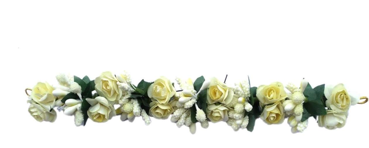 Zeeba Traditional Beautiful Hair Gajra for Women - Elegant Floral Hair Accessory for Weddings, Parties & Festivals