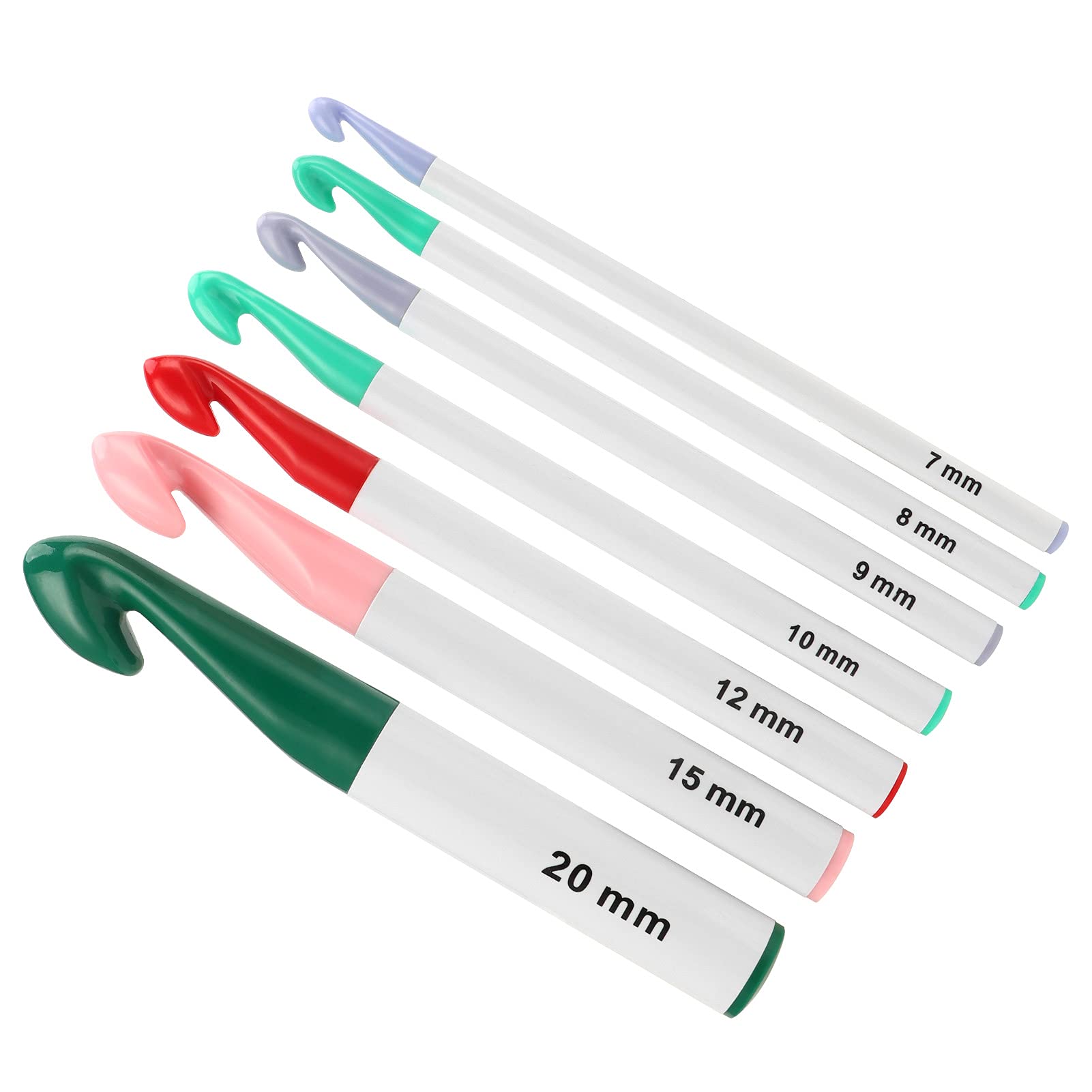 Ergonomic Crochet Hooks 7Pcs - DIY Weaving for Beginners & Moms - Home Crafts