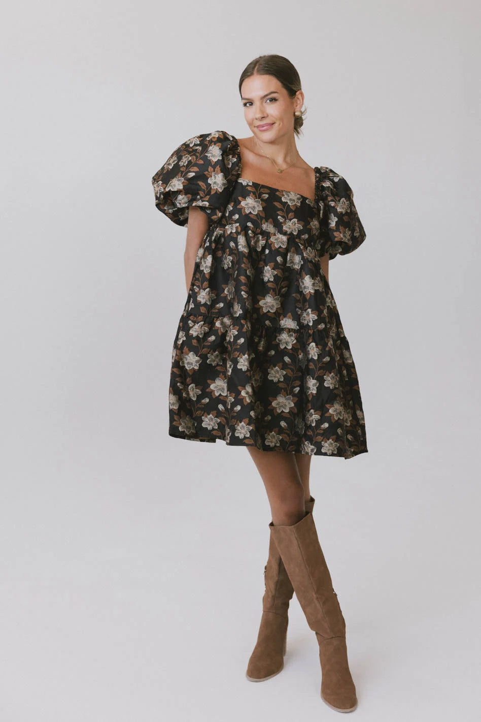 Moore Floral Babydoll Dress - Women's Lace Mini Dress for Summer, Party & Date Night - FINAL SALE | Perfect for Beach Vacations, Cocktail Parties & Romantic Evenings