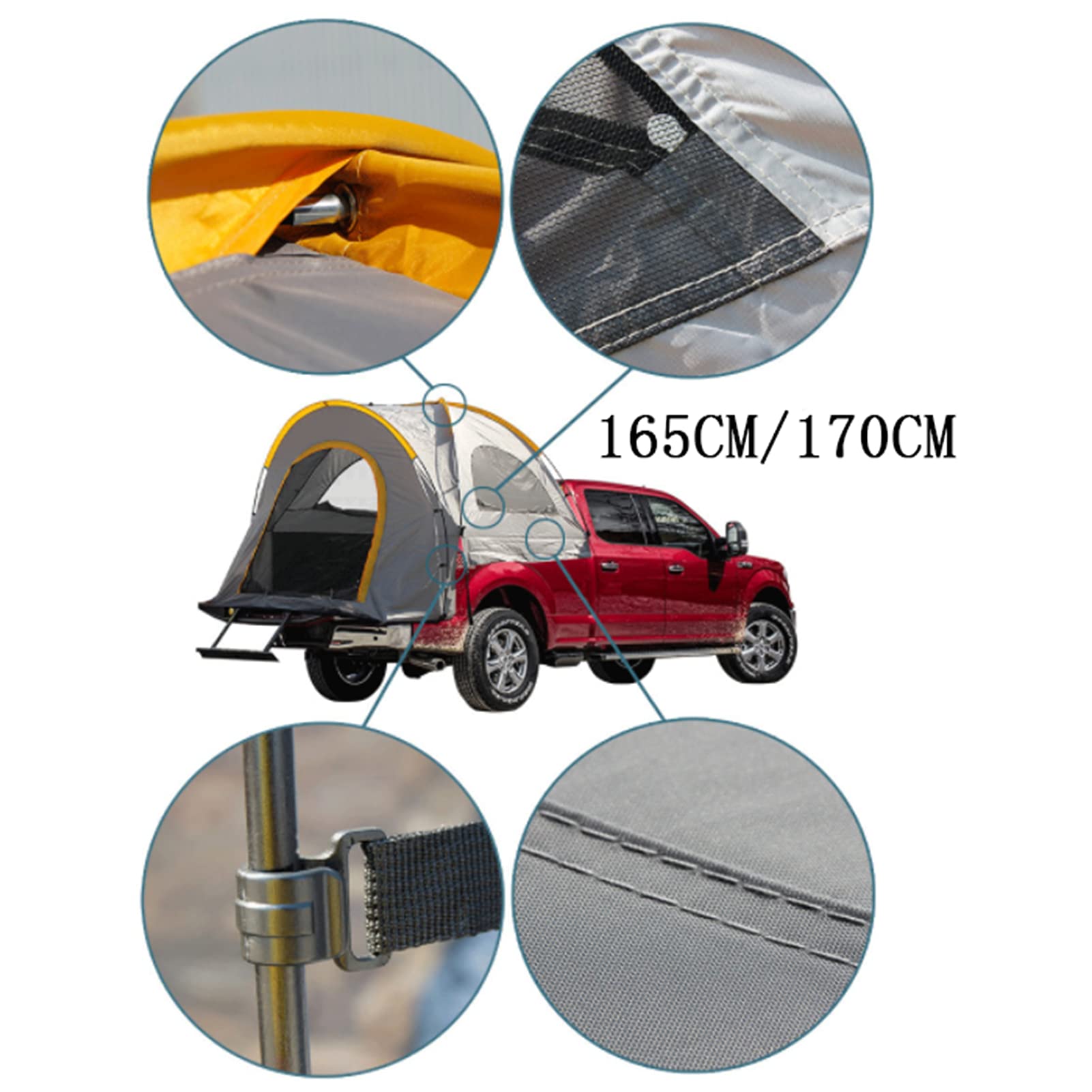 Premium 4-Season Pyramid Tipi Tent with Stove Jack & Windows - Family Camping Tent for 2-4 People (165cm) - Perfect for Backpacking, Hiking & Outdoor Adventures