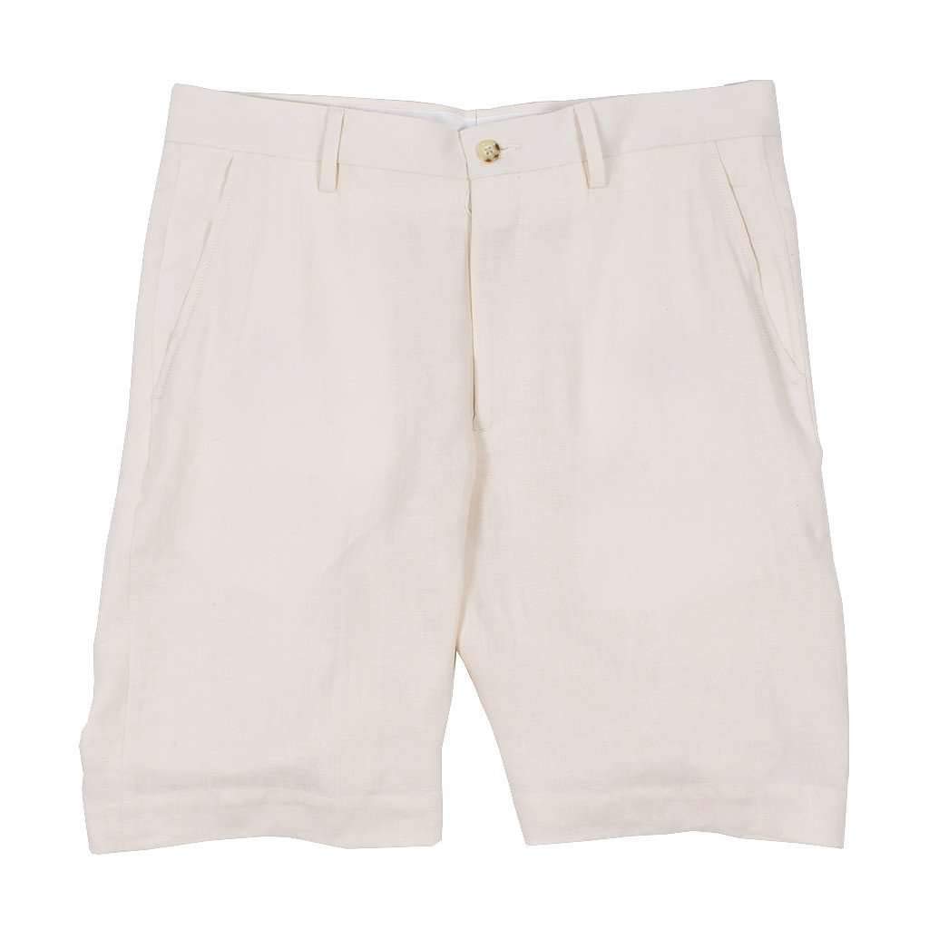 Country Club Prep Stone Linen Shorts for Men - Breathable & Comfortable Summer Casual Wear for Golf, Beach, and Outdoor Activities