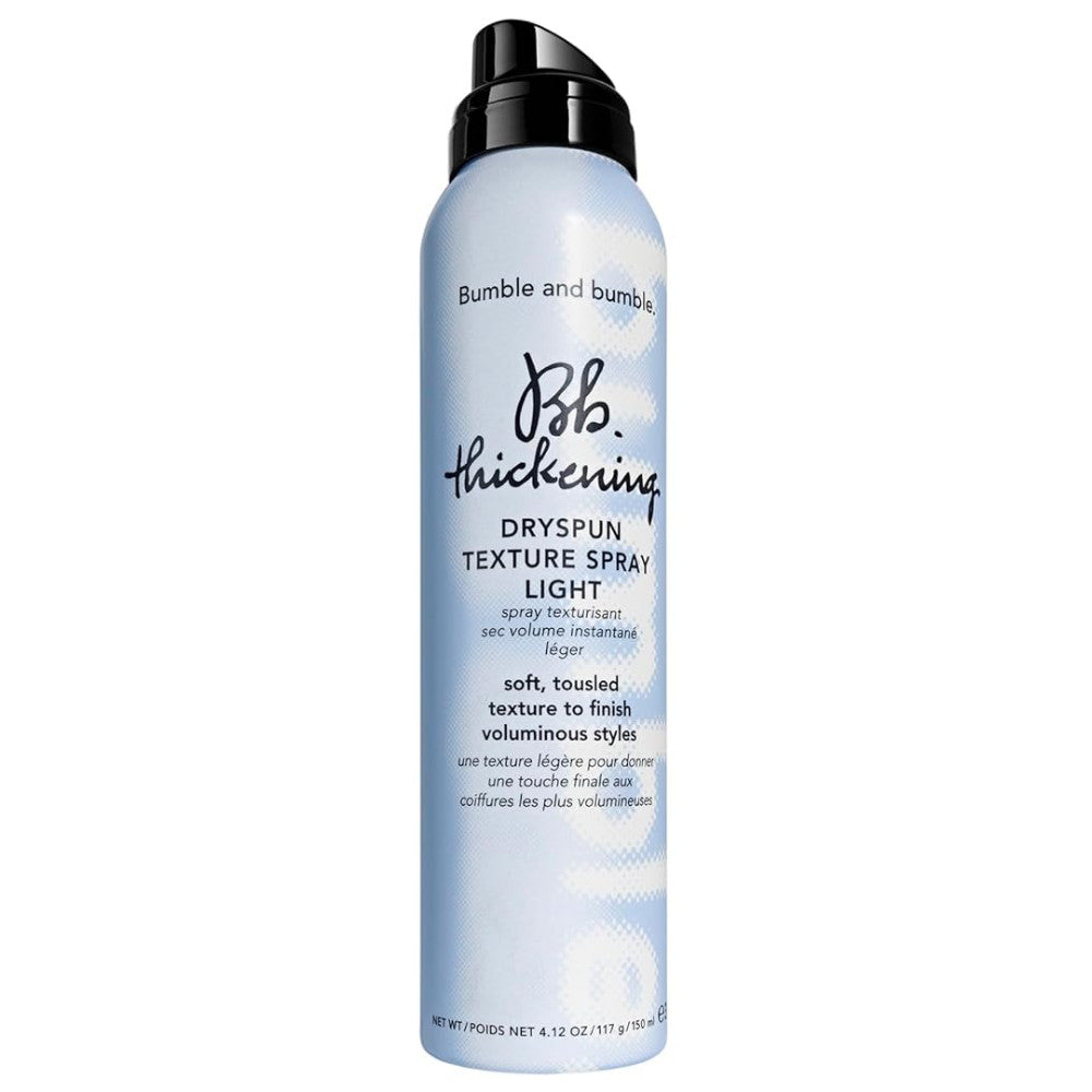 Bumble and Bumble Thickening Dryspun Texture Spray for Fine Hair - Volumizing & Texturizing Hair Styling Product for Beachy Waves & Everyday Volume (3.4 oz) - Perfect for Salon-Quality Styles at Home