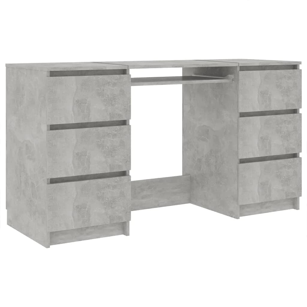 vidaXL Writing Desk with Drawers - Chipboard Computer Study Desk, Home Office Workstation in Multiple Colors - Perfect for Small Spaces, Dorm Rooms & Home Offices
