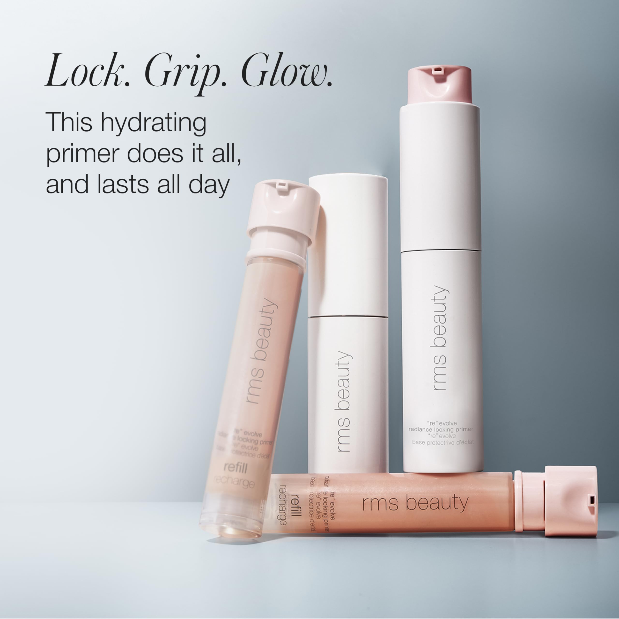 RMS Beauty ReEvolve Radiance Locking Primer - Hydrating Face Makeup Base, Long-Lasting Grip Primer for Flawless Foundation Application | Perfect for Daily Wear, Special Occasions & Photography Makeup