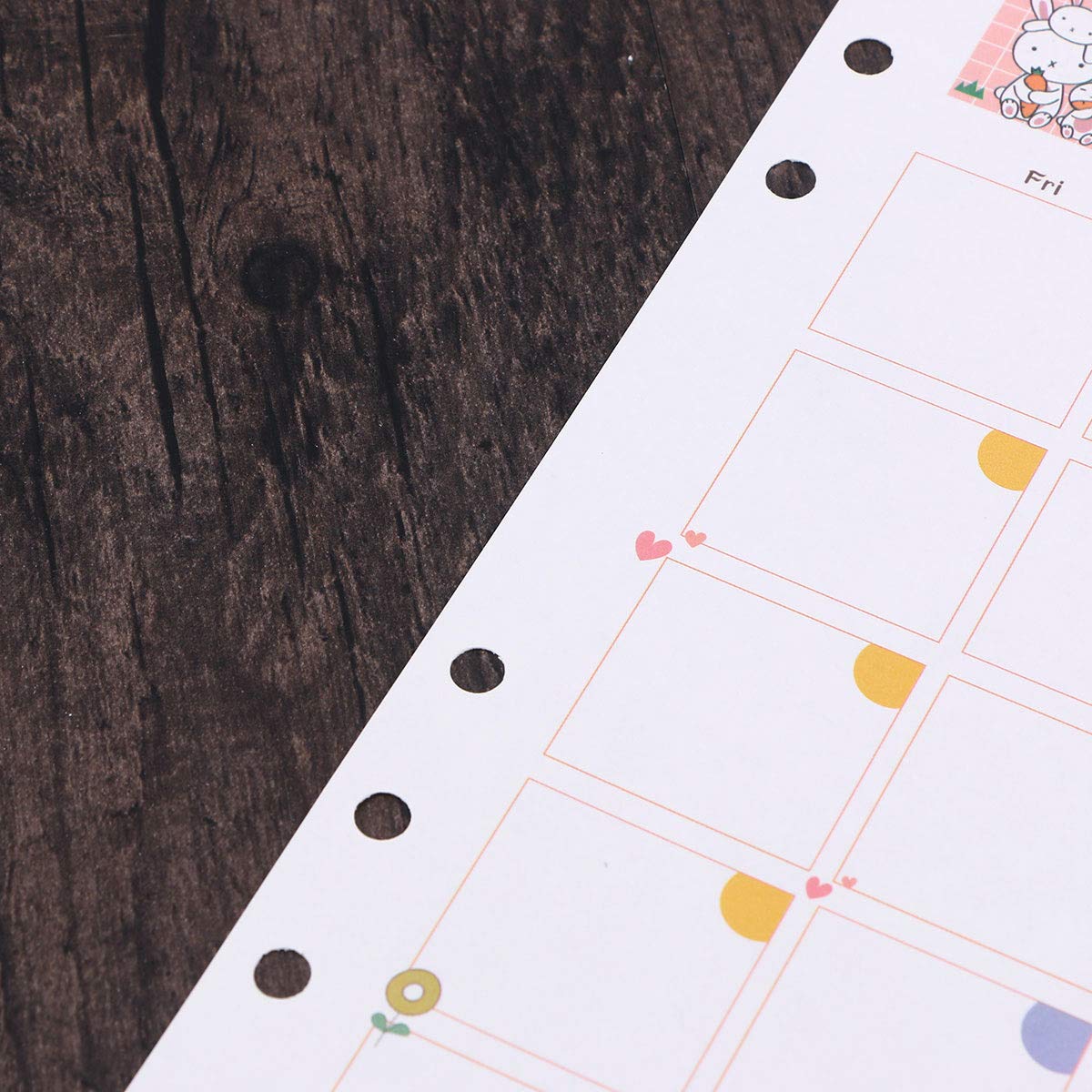 6-Pack A5 Loose Leaf Planner Refill Paper - Lined & Blank Notebook Inserts for Daily Planning, Journaling, and Note Taking - Perfect for Bullet Journals, Planners, and DIY Notebooks
