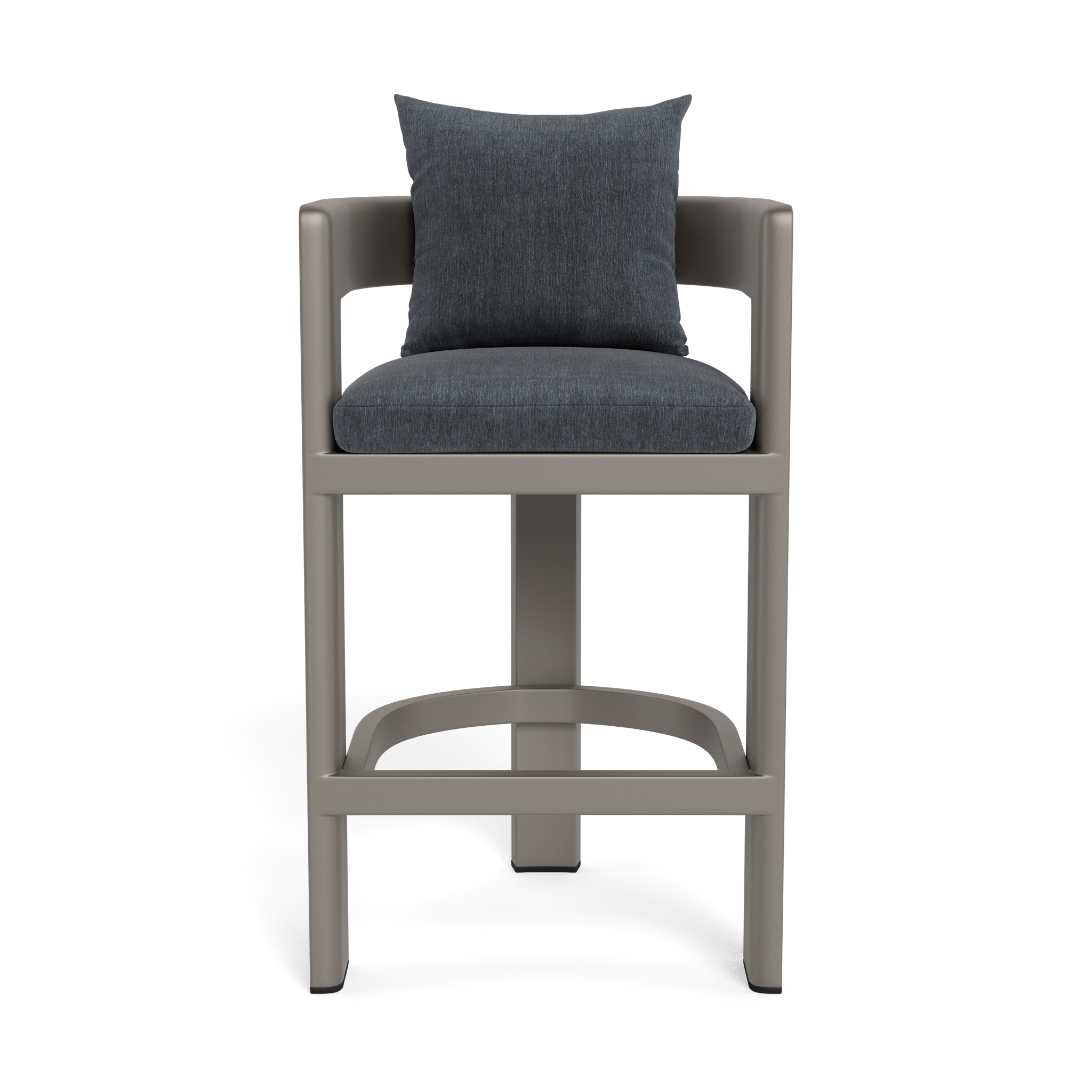Victoria Aluminum Bar Stool - Adjustable Height Modern Kitchen Counter Stool with Padded Seat - Perfect for Home Bar, Kitchen Island & Dining Room Decor