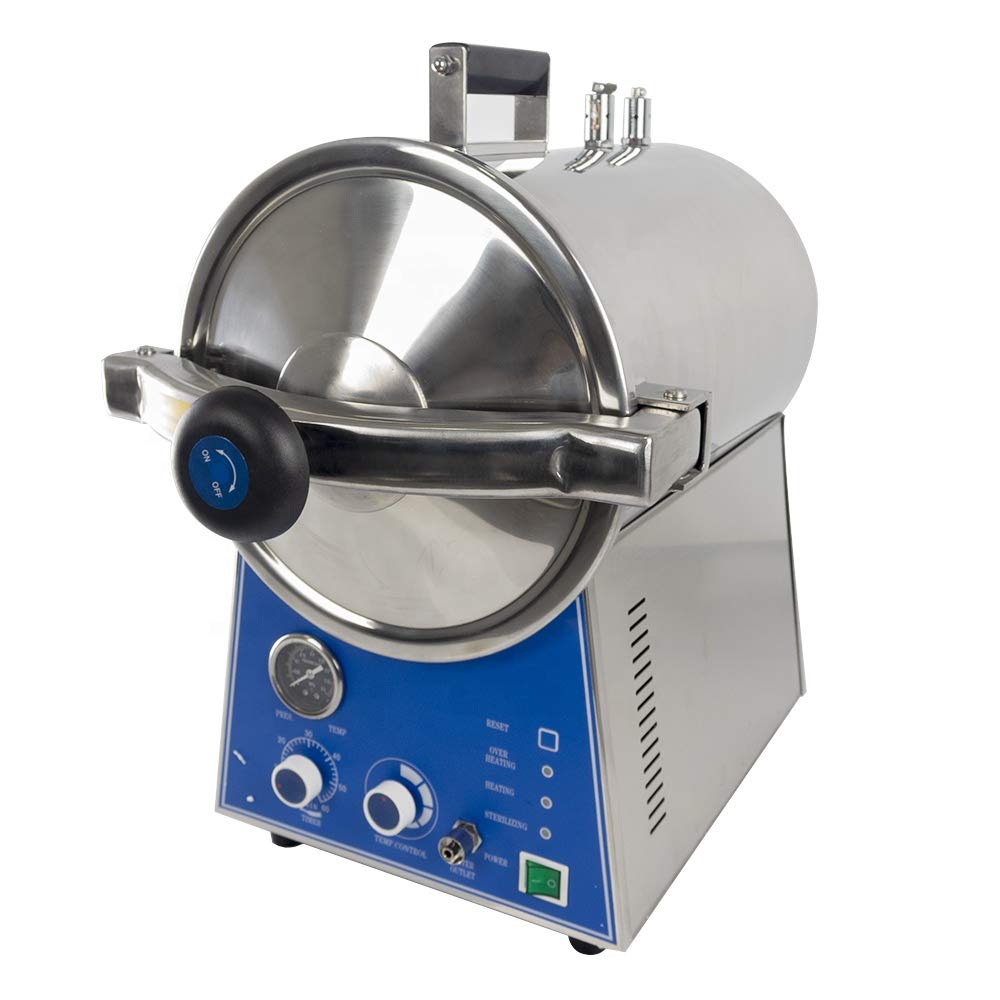 24L Stainless Steel High Pressure Steam Autoclave Sterilizer - Lab Equipment for Medical, Dental & Tattoo Tools Sterilization | Perfect for Hospitals, Clinics & Research Laboratories