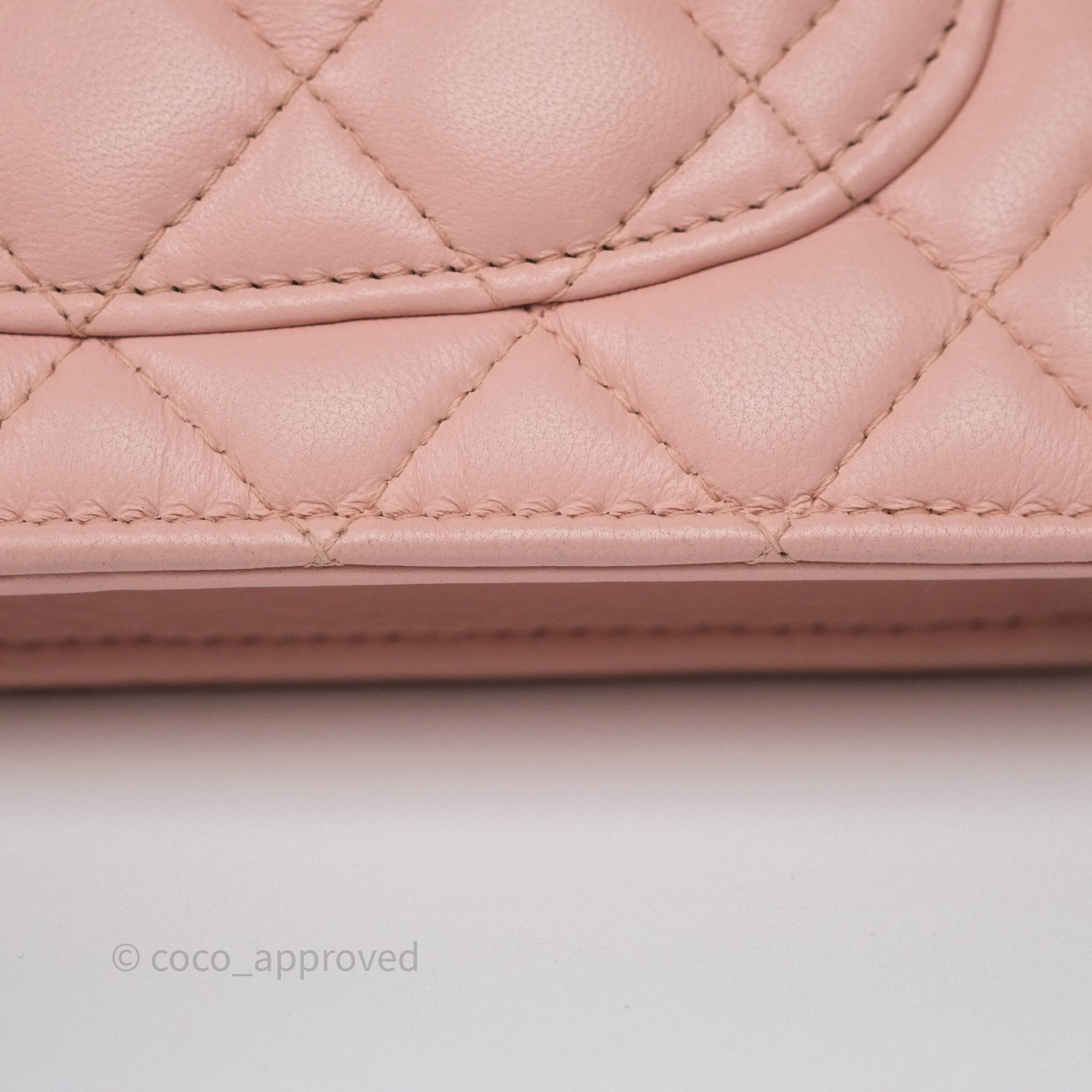 Chanel Camellia Crush Wallet on Chain WOC in Pink Lambskin with Aged Gold Hardware - Elegant Crossbody Bag for Women, Perfect for Parties, Dates & Evening Events