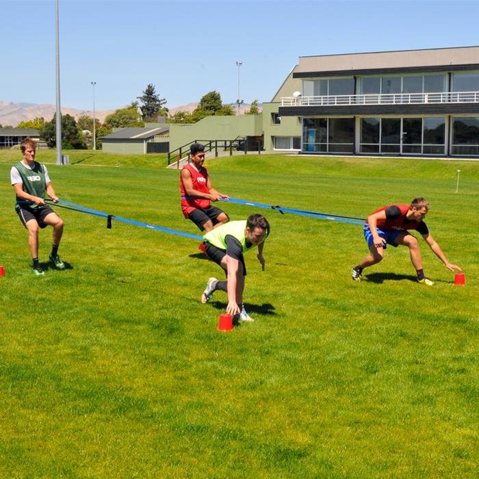 XLR8 Blue Mini Resistance Bands for Speed & Agility Training - Portable Exercise Bands for Home Gym, Workouts, and Sports Performance Enhancement
