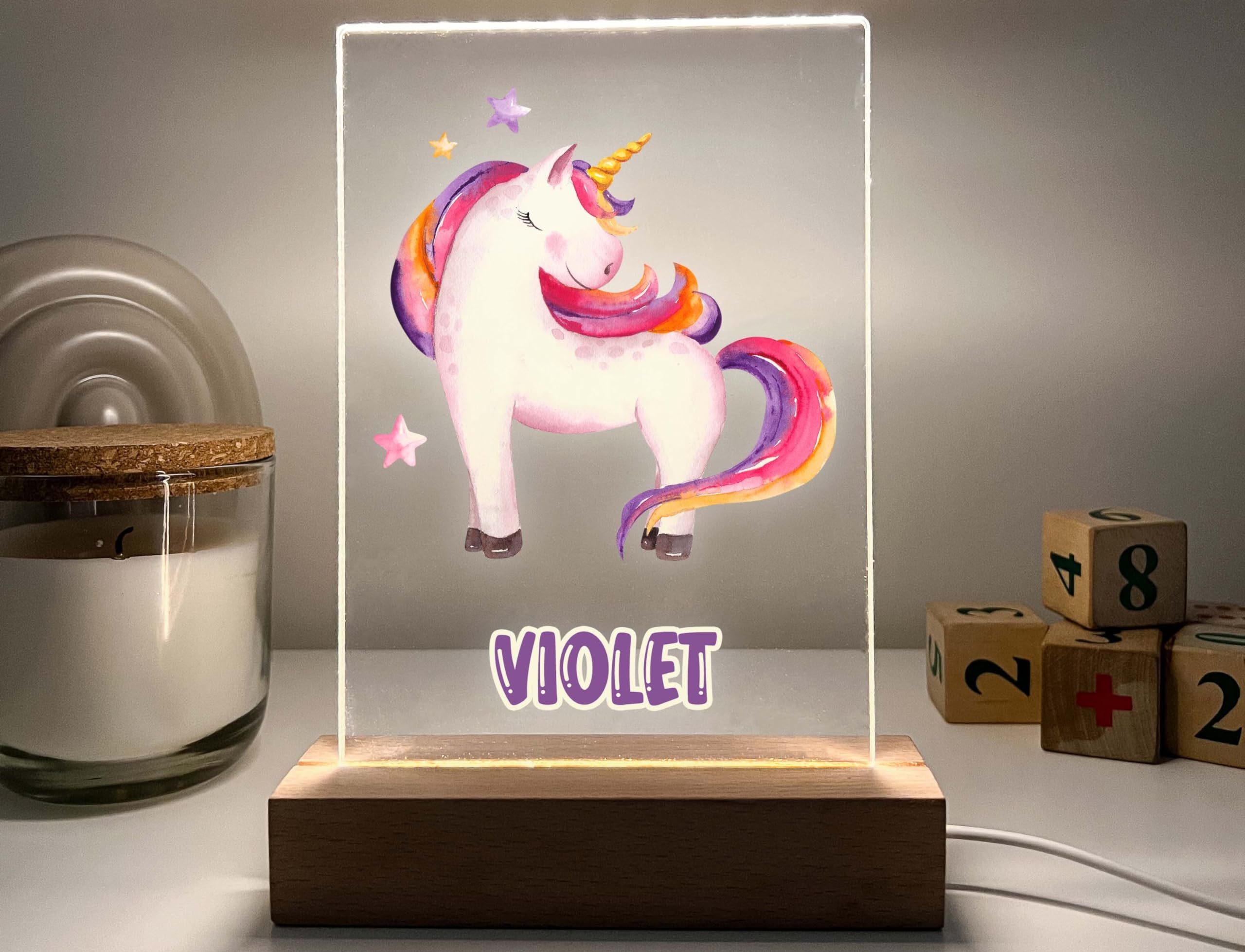 Unicorn LED Night Light - Fantasy Fairy Tale Desk Lamp for Kids, Best Friend, Sister & Mom | Unique Personalized Gift for Bedroom, Nursery & Room Decor | Perfect for Bedtime, Reading & Relaxation