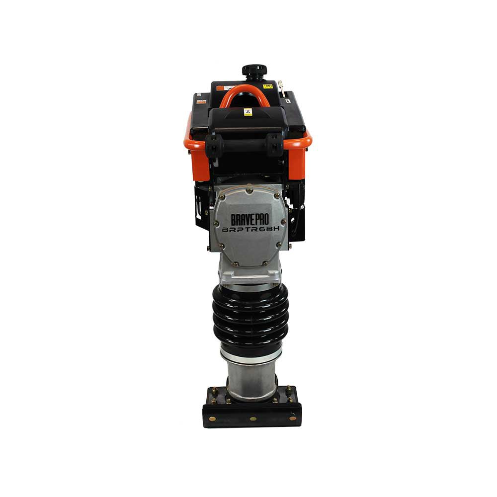 Brave Tamping Rammer 12.8 kN with Honda GX100 Engine - Heavy Duty Compaction Equipment for Soil & Asphalt in Construction Projects