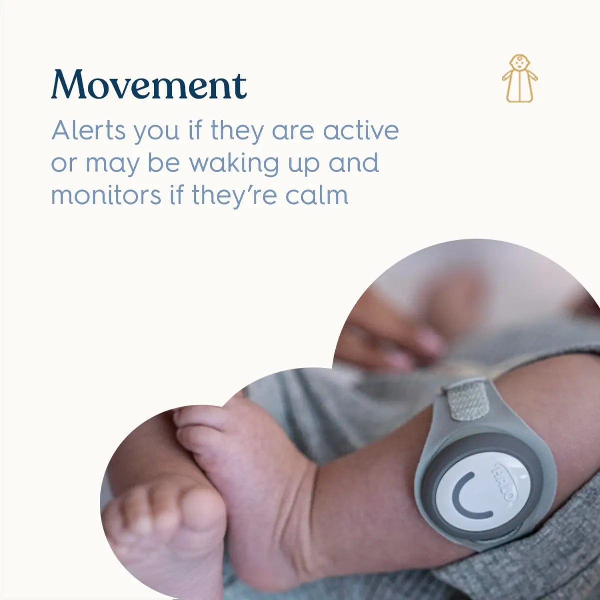 HALO SleepSure Baby Monitor with Night Vision & 2-Way Audio - Wireless Video Baby Camera for Nursery, Crib, and Travel - Perfect for Newborns & Toddlers
