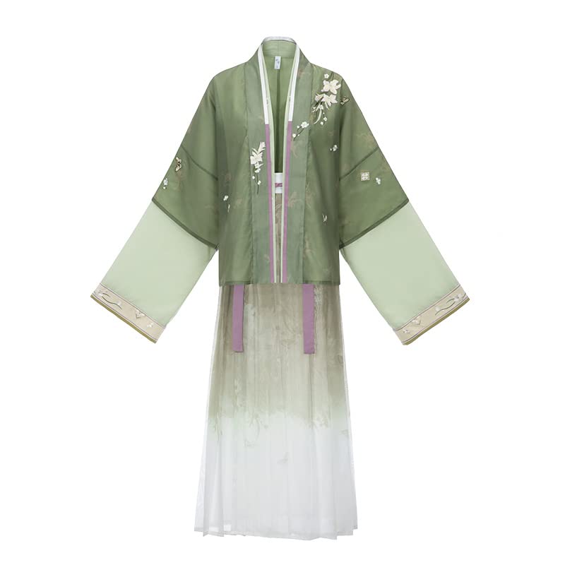 Elegant Traditional Chinese Hanfu Dress for Women - Embroidered Flowy Ancient Costume for Cosplay & Summer Wear | Perfect for Festivals, Themed Parties & Cultural Events